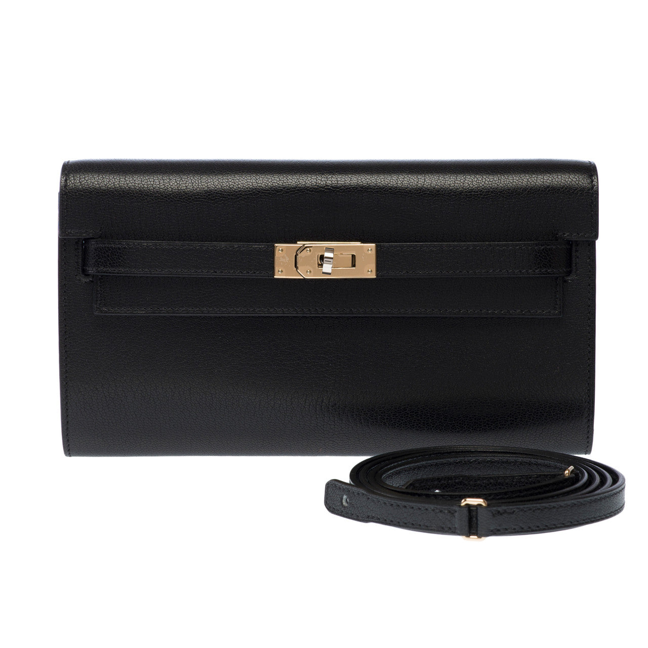 Sac HERMES Kelly to go en Cuir Noir - 102714