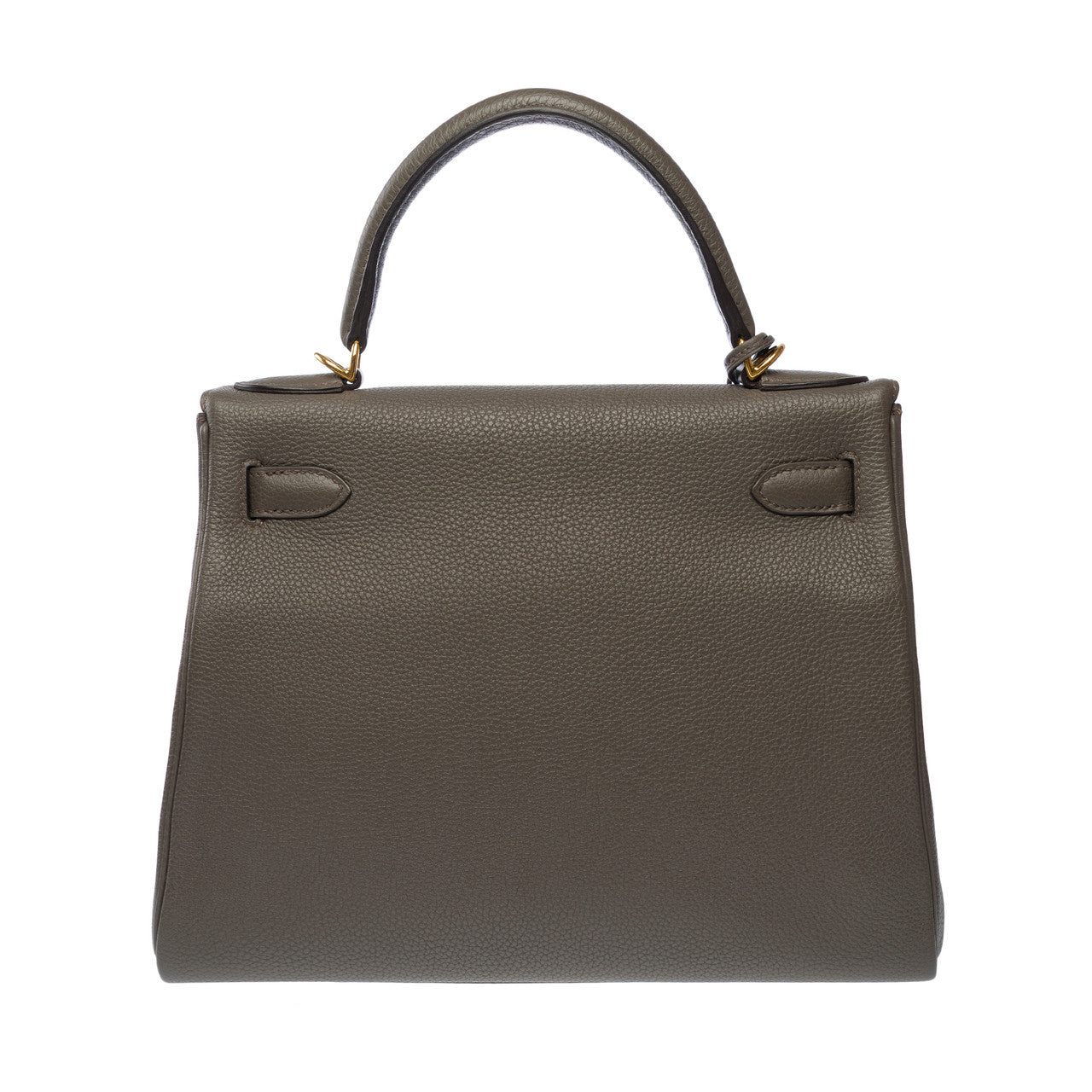 Sac HERMES Kelly 28 en Cuir Gris - 102715