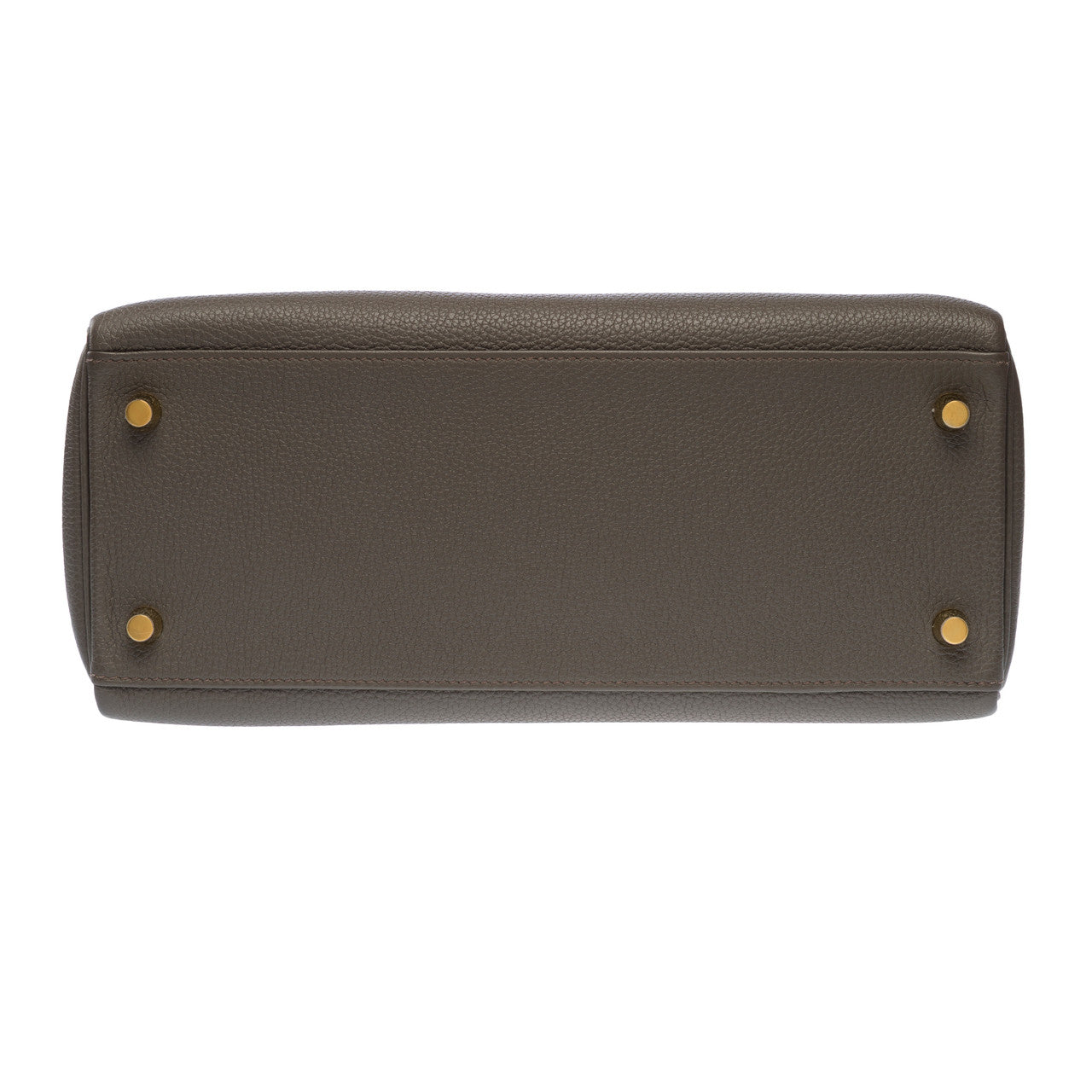 Sac HERMES Kelly 28 en Cuir Gris - 102715