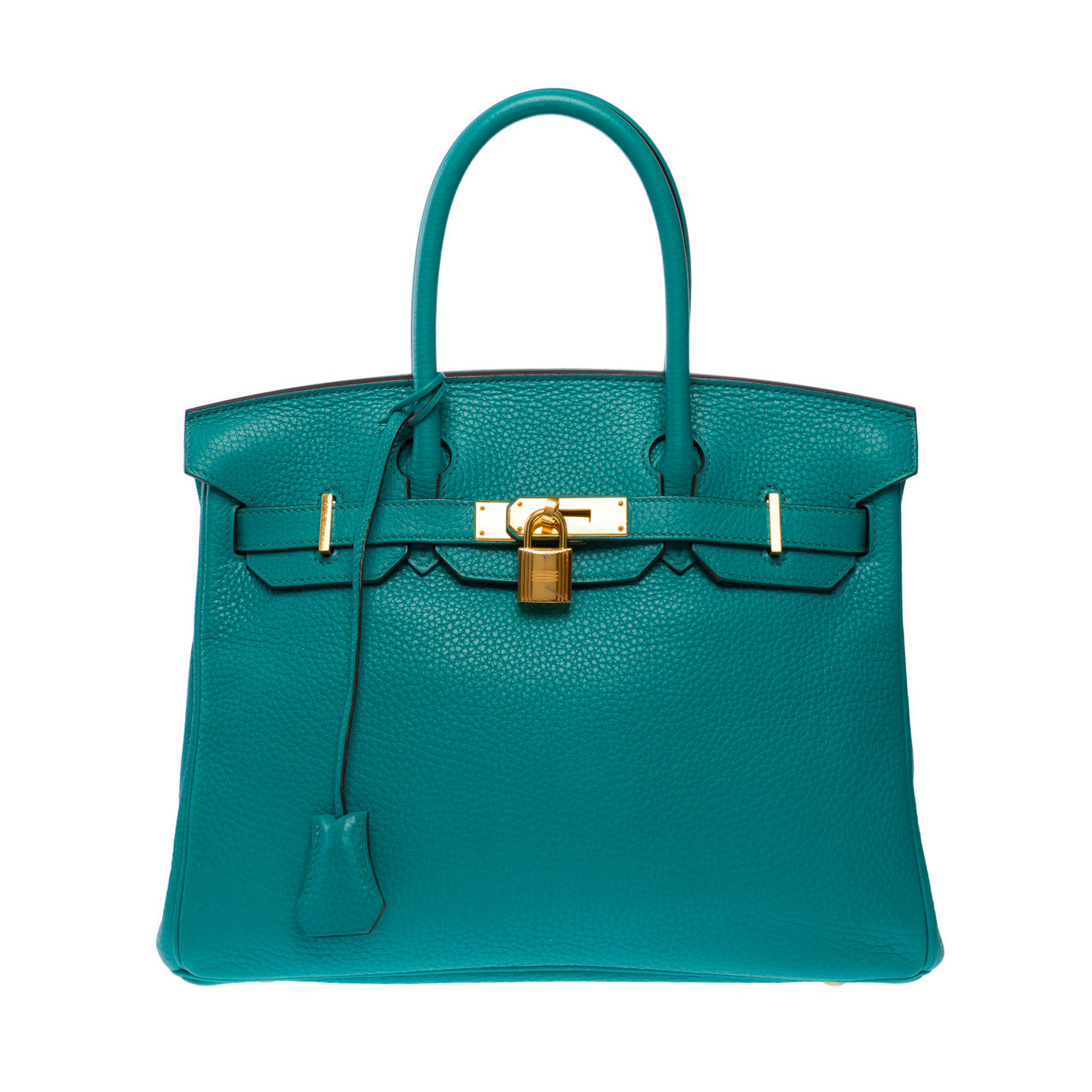 Sac HERMES Birkin 30 en Cuir Bleu - 102742
