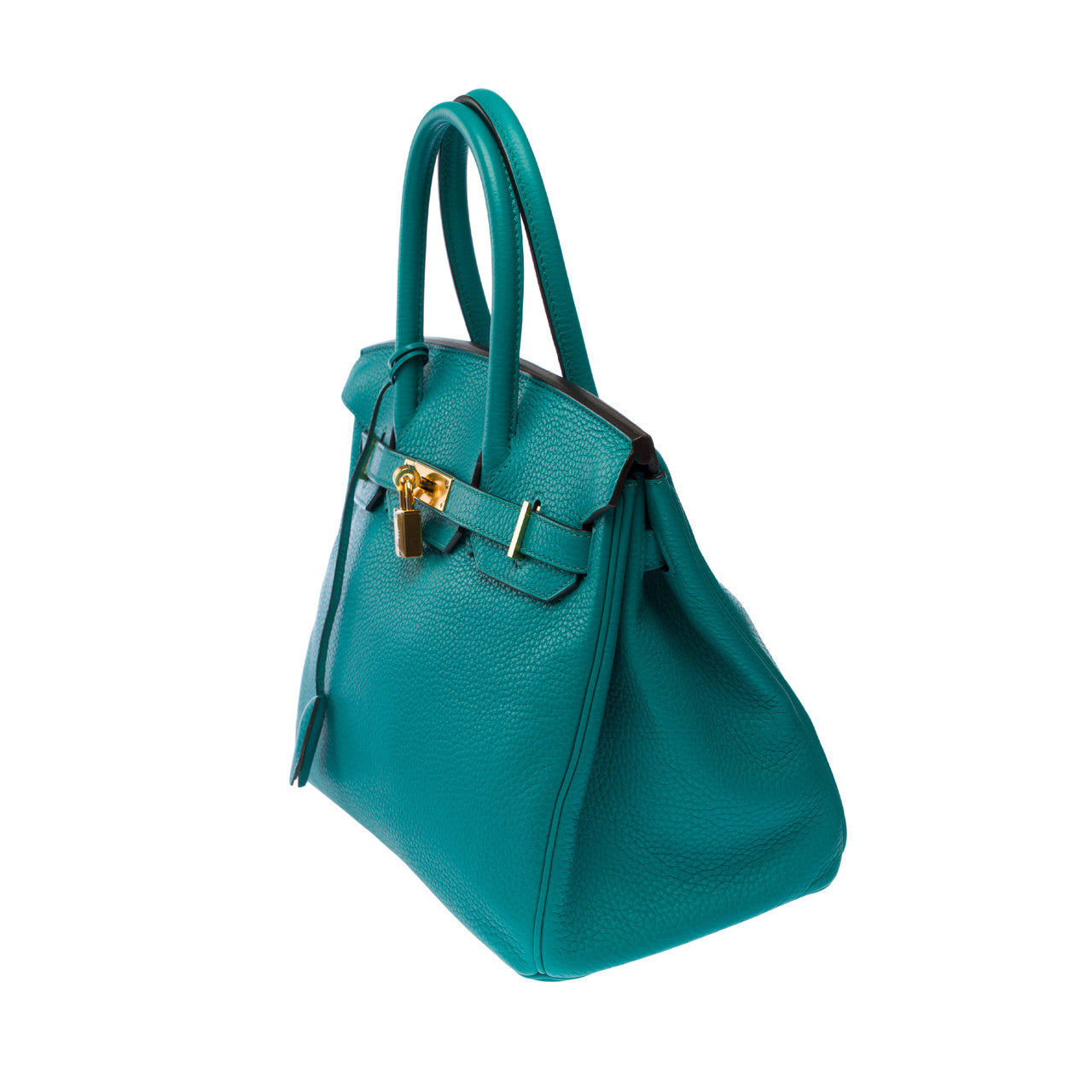 Sac HERMES Birkin 30 en Cuir Bleu - 102742