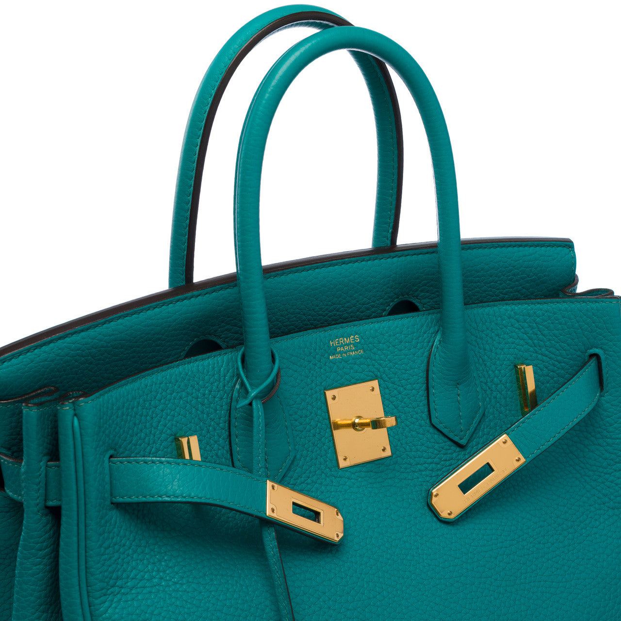 Sac HERMES Birkin 30 en Cuir Bleu - 102742