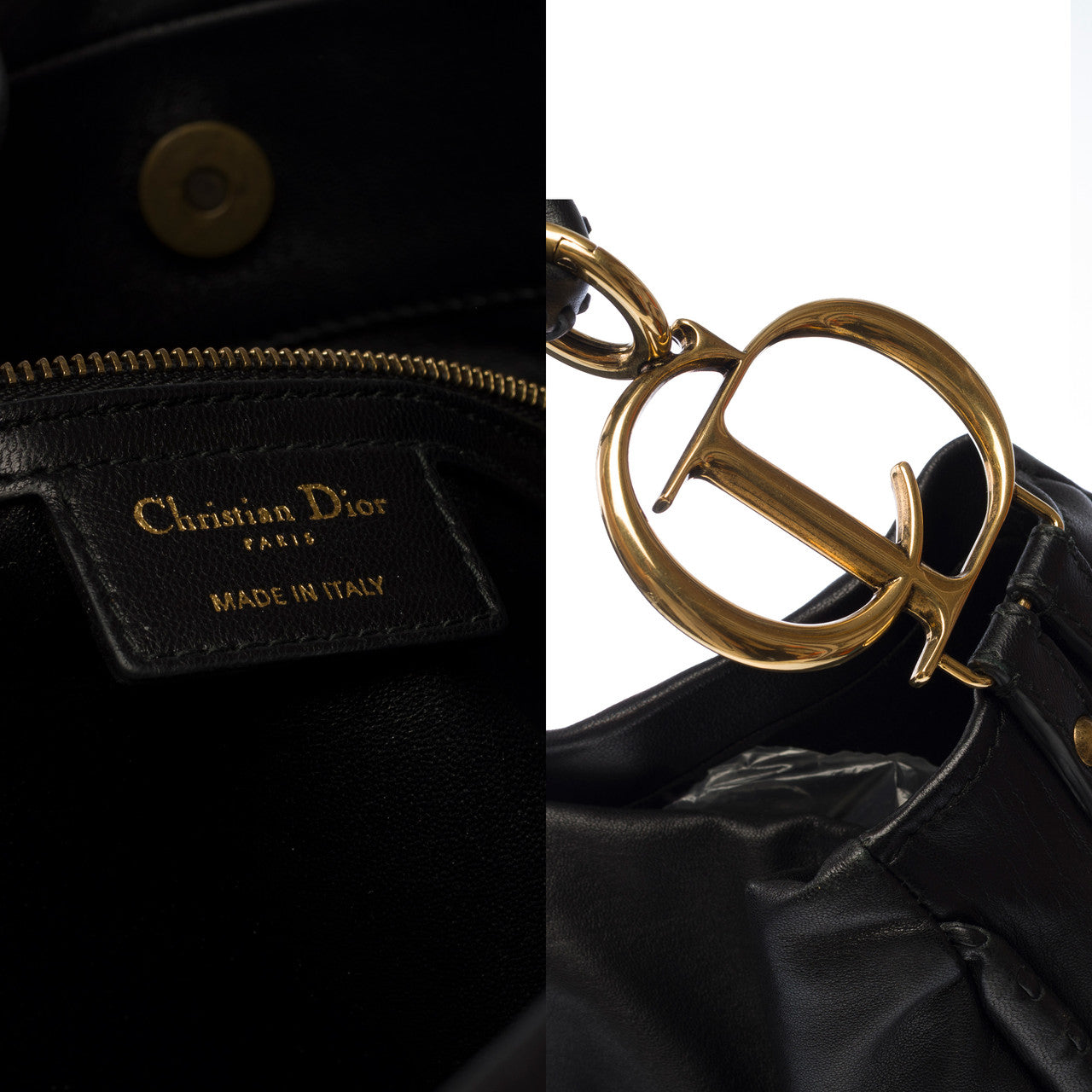Sac DIOR en Cuir Noir - 102740