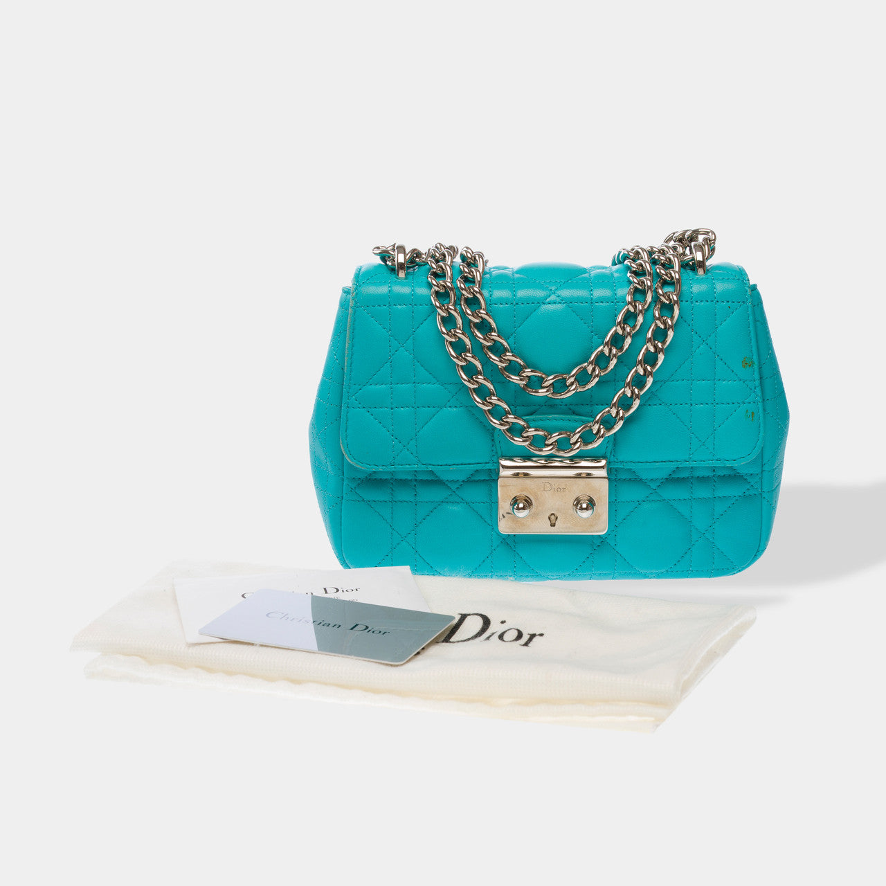 Sac DIOR Miss Dior en Cuir Bleu - 102738