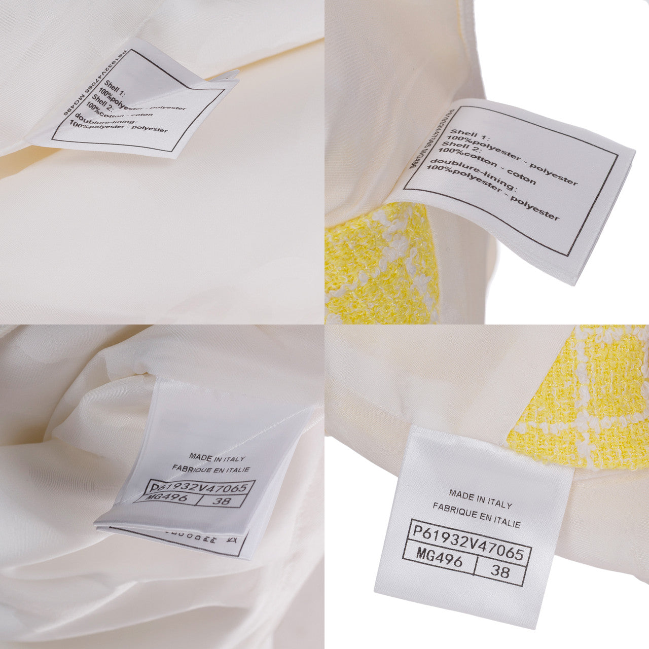 Vêtement CHANEL en Tweed Jaune - 102755