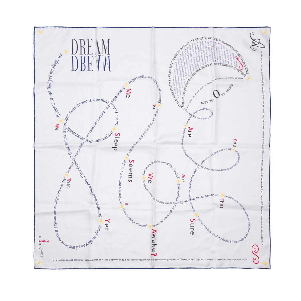 Accessoire HERMES en Soie Blanc - 102792