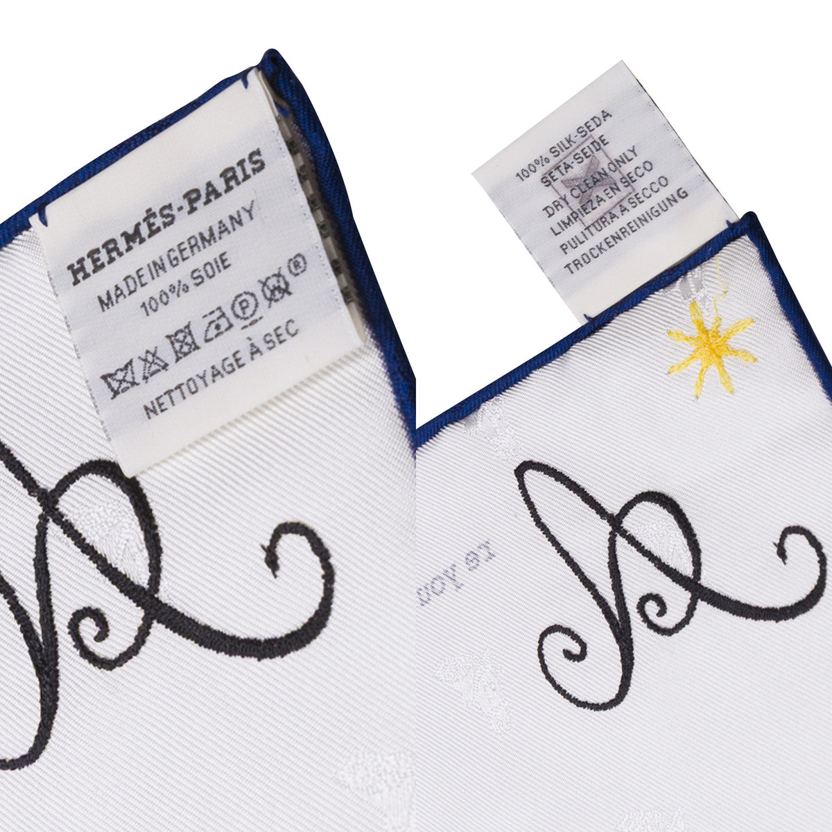 Accessoire HERMES en Soie Blanc - 102792