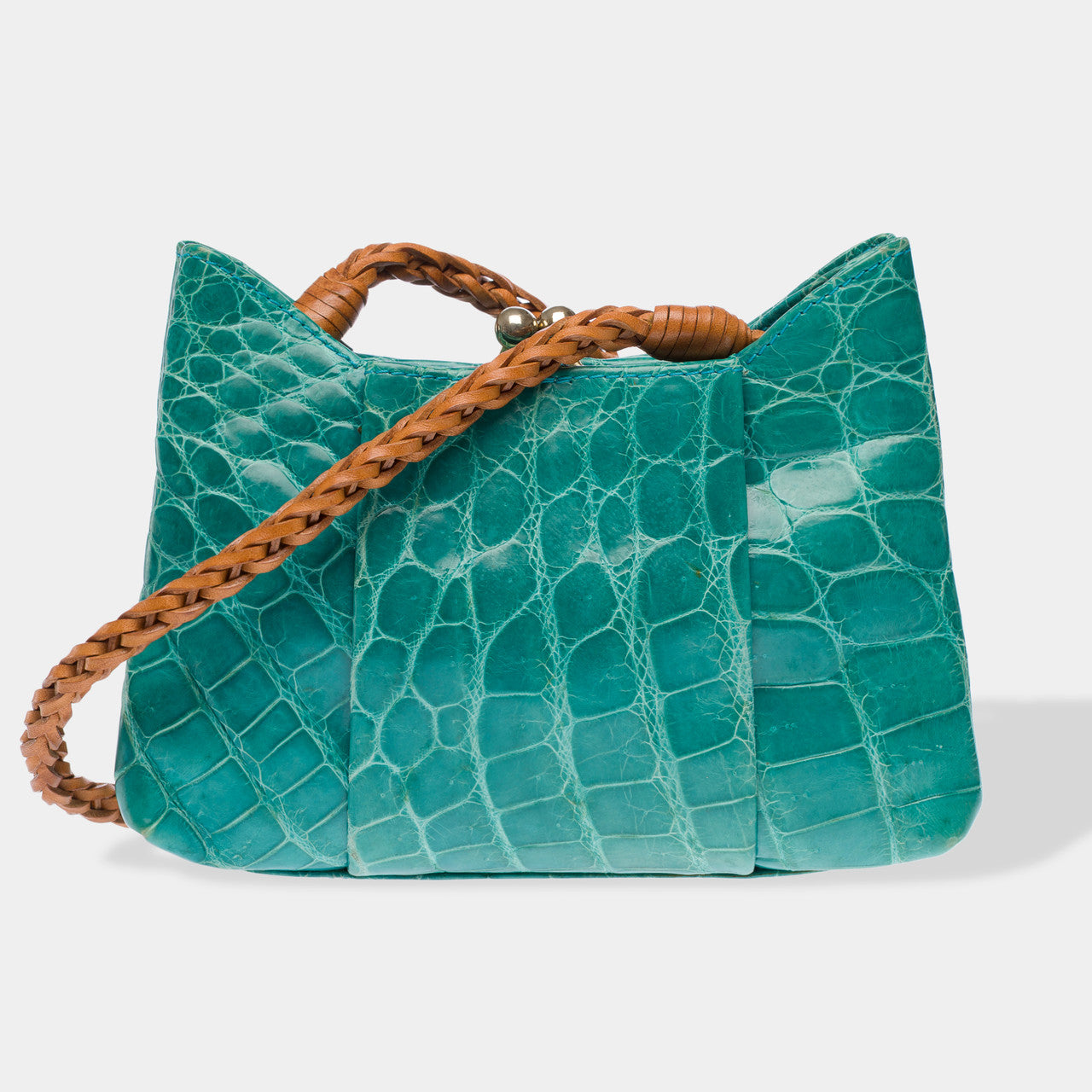 Sac NON SIGNE / UNSIGNED en Crocodile Vert - 102731
