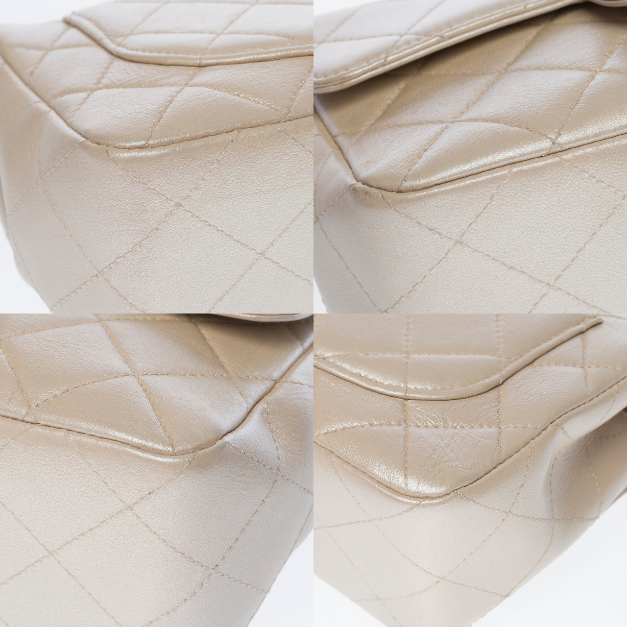 Sac CHANEL Timeless/Classique en Cuir Blanc - 102825