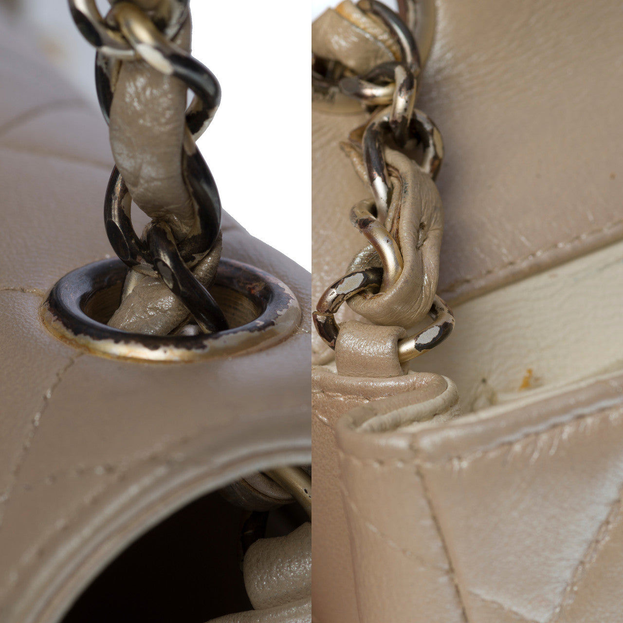 Sac CHANEL Timeless/Classique en Cuir Blanc - 102825