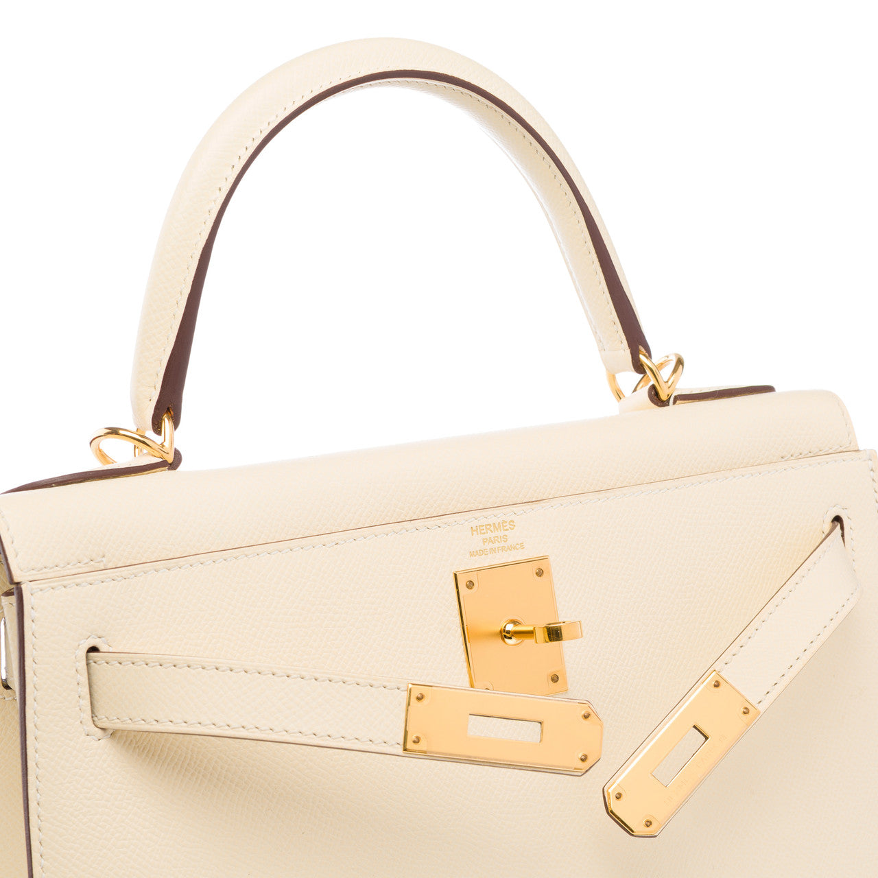 Sac HERMES Kelly 28 en Cuir Beige - 102828