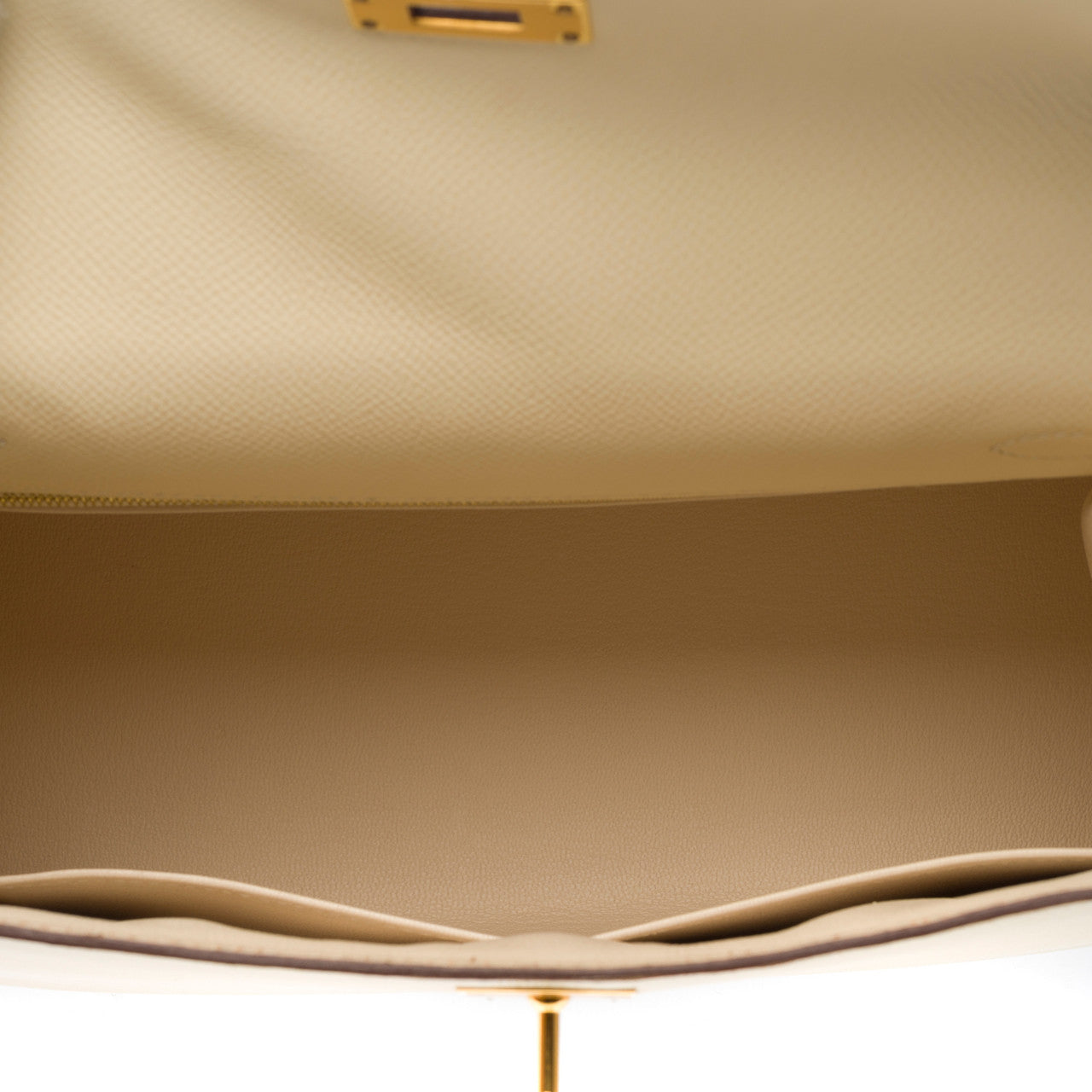 Sac HERMES Kelly 28 en Cuir Beige - 102828