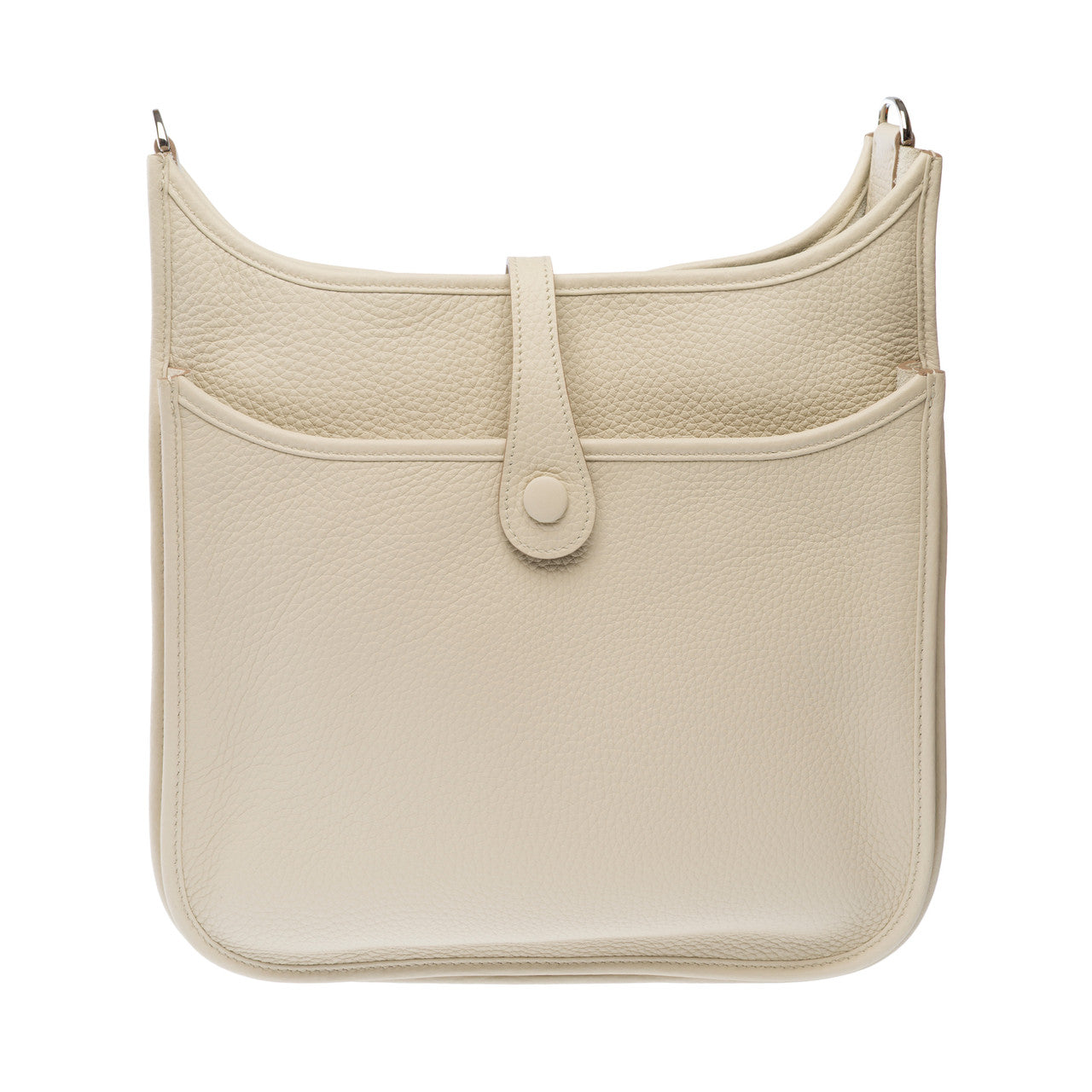 Sac HERMES Evelyne en Cuir Beige - 102830