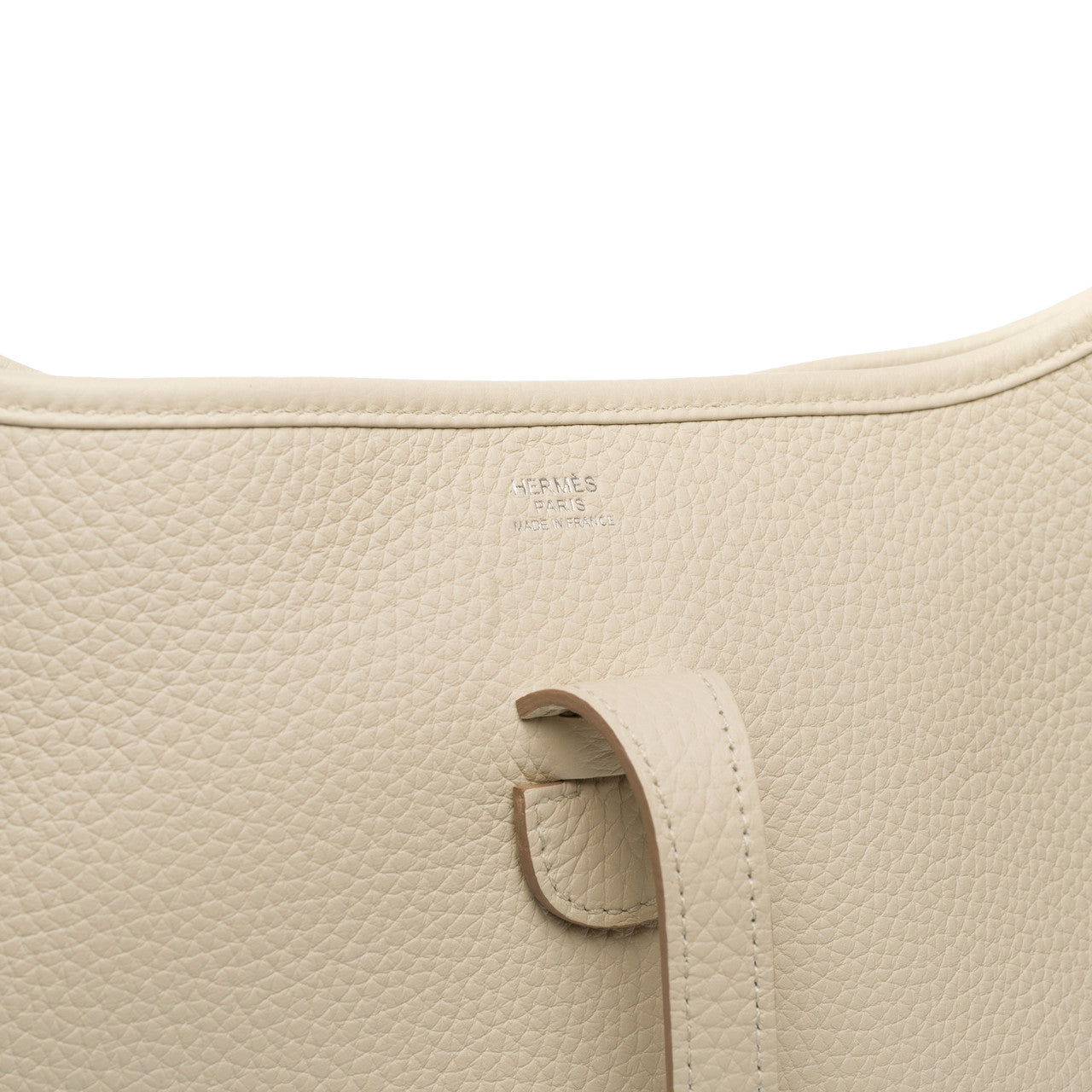 Sac HERMES Evelyne en Cuir Beige - 102830