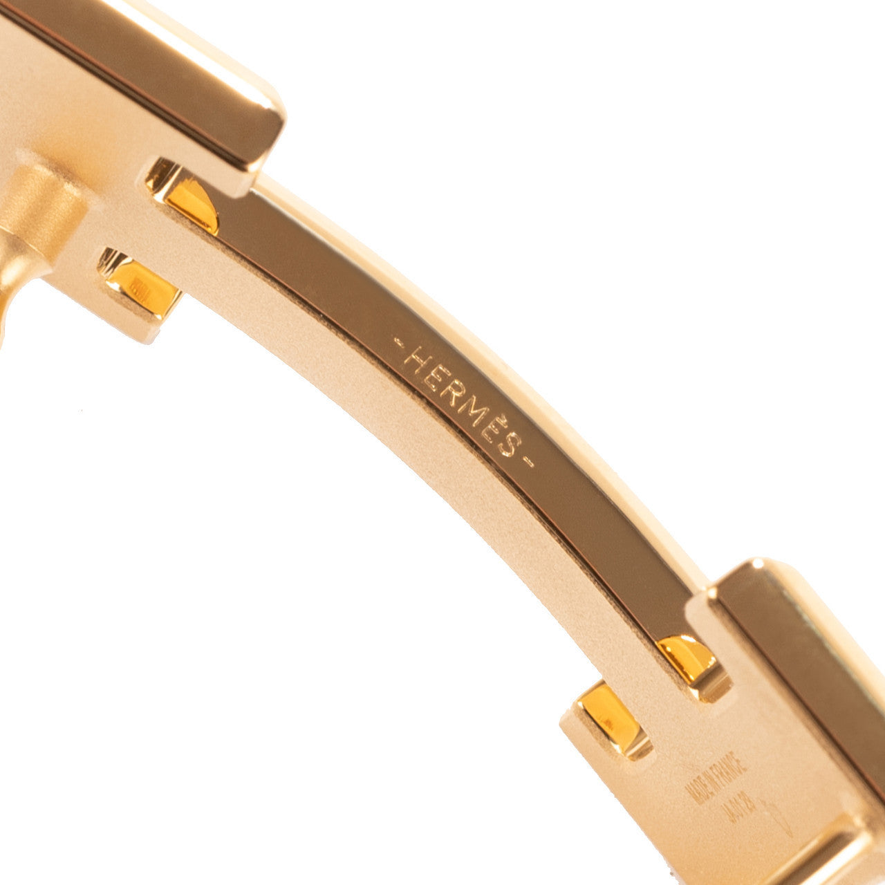 Accessoire HERMES Boucle seule / Belt buckle en Métal Doré - 103421