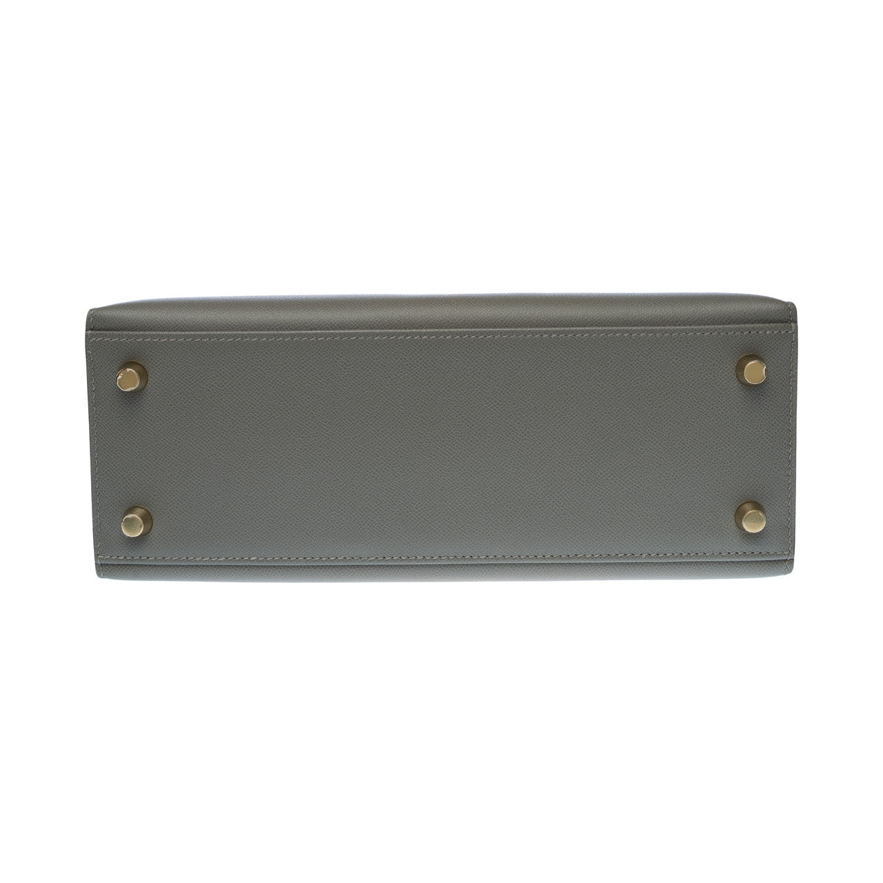 Sac HERMES Kelly 25 en Cuir Gris - 102842