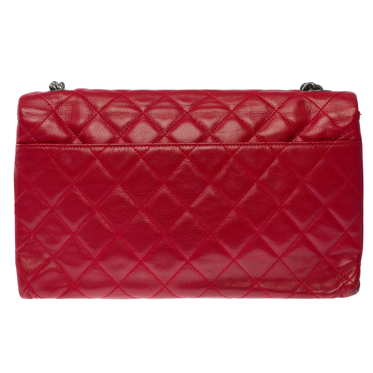Sac CHANEL Timeless/Classique en Cuir Rouge - 102837