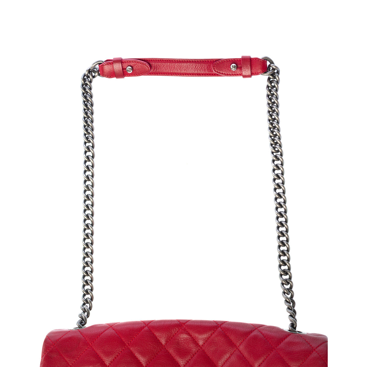 Sac CHANEL Timeless/Classique en Cuir Rouge - 102837