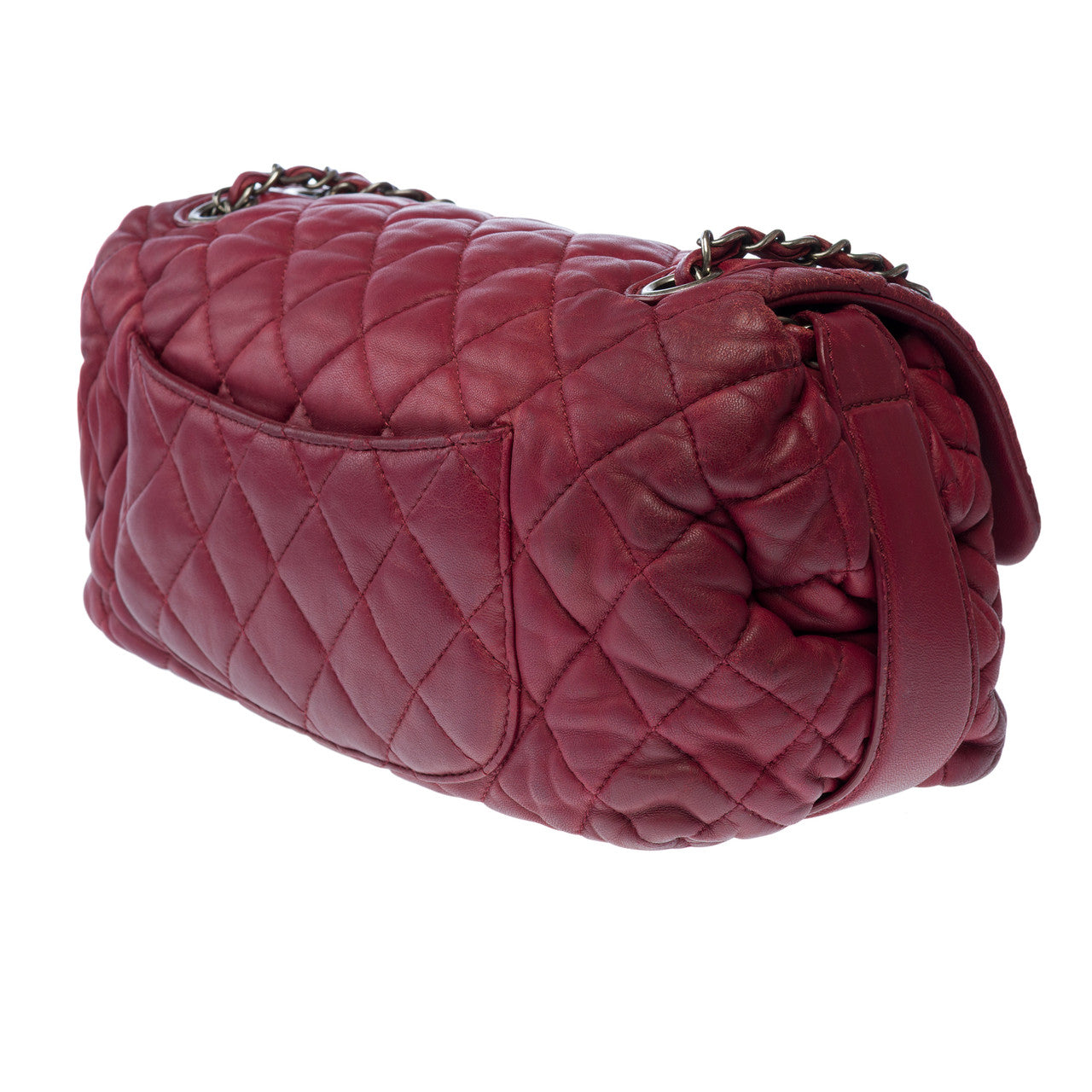 Sac CHANEL Timeless/Classique en Cuir Bordeaux - 100412