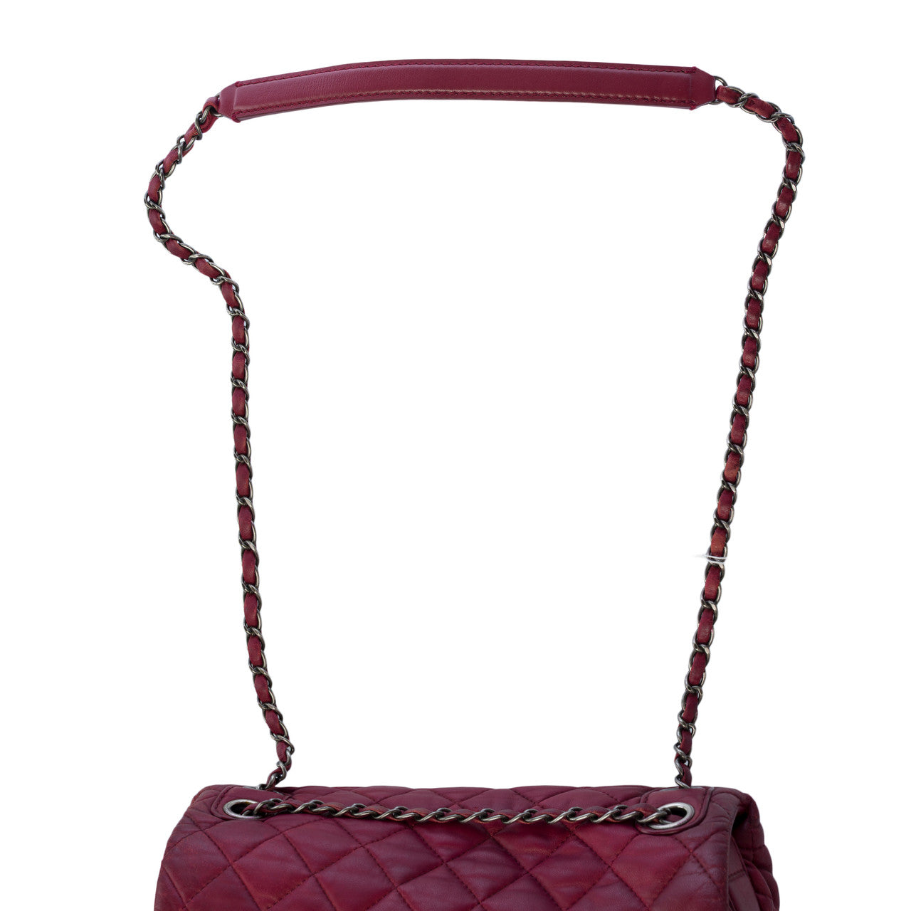 Sac CHANEL Timeless/Classique en Cuir Bordeaux - 100412