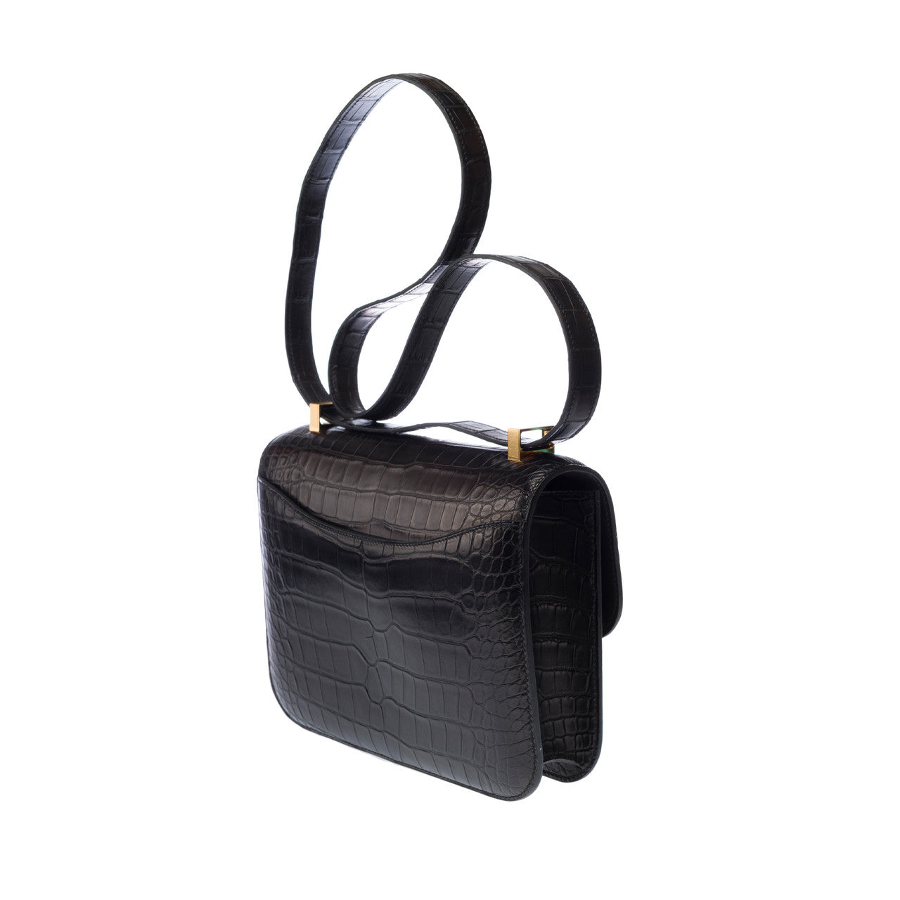 Sac HERMES Constance en Cuirs exotiques Noir - 102861