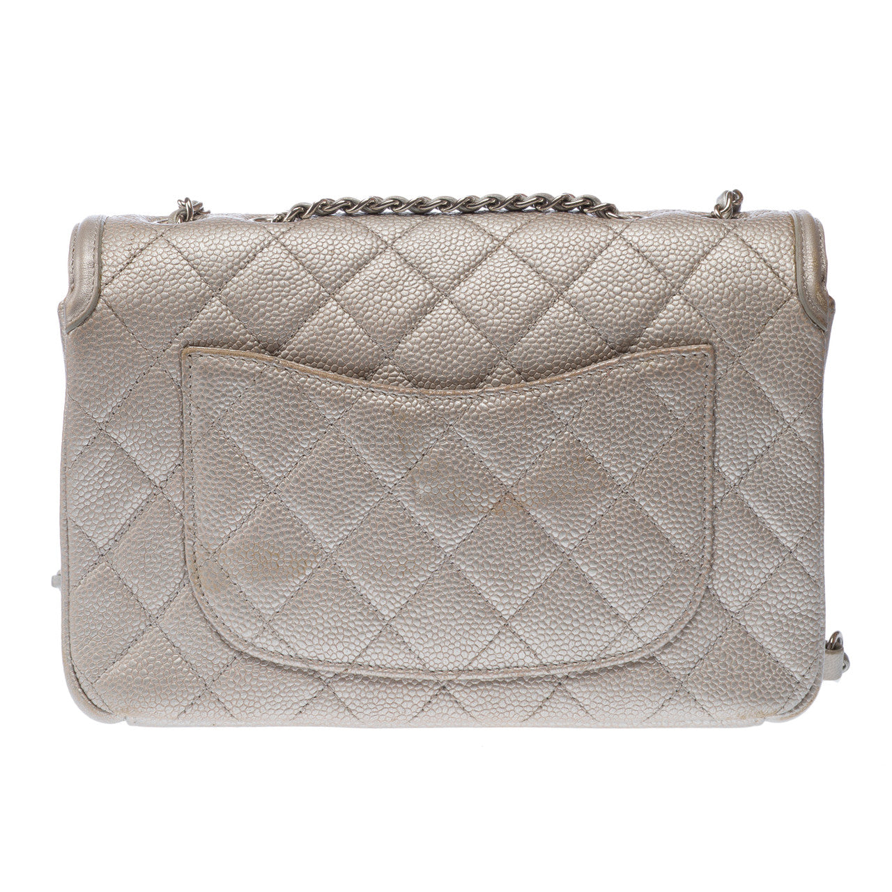 Sac CHANEL en Cuir Argent - 102855