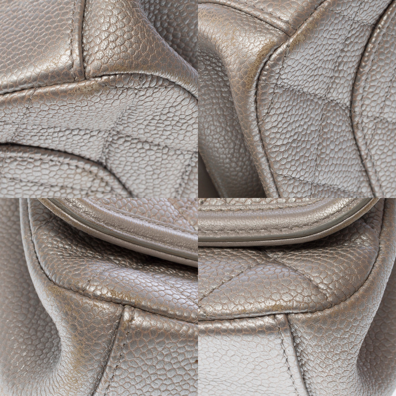 Sac CHANEL en Cuir Argent - 102855