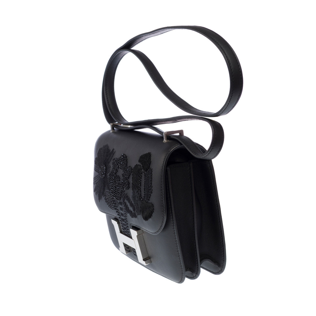 Sac HERMES Constance en Cuir Noir - 102896