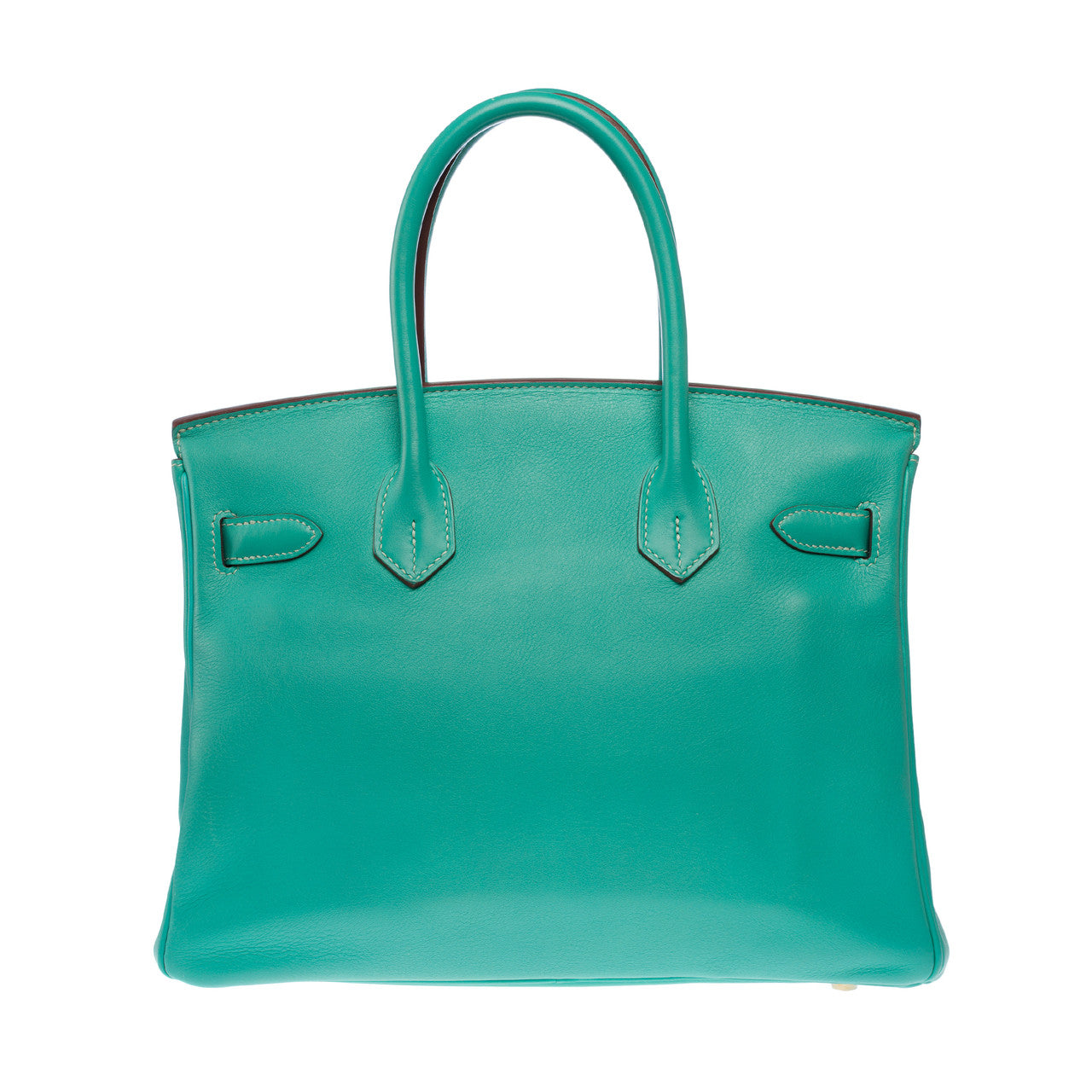 Sac HERMES Birkin 30 en Cuir Bleu - 102867