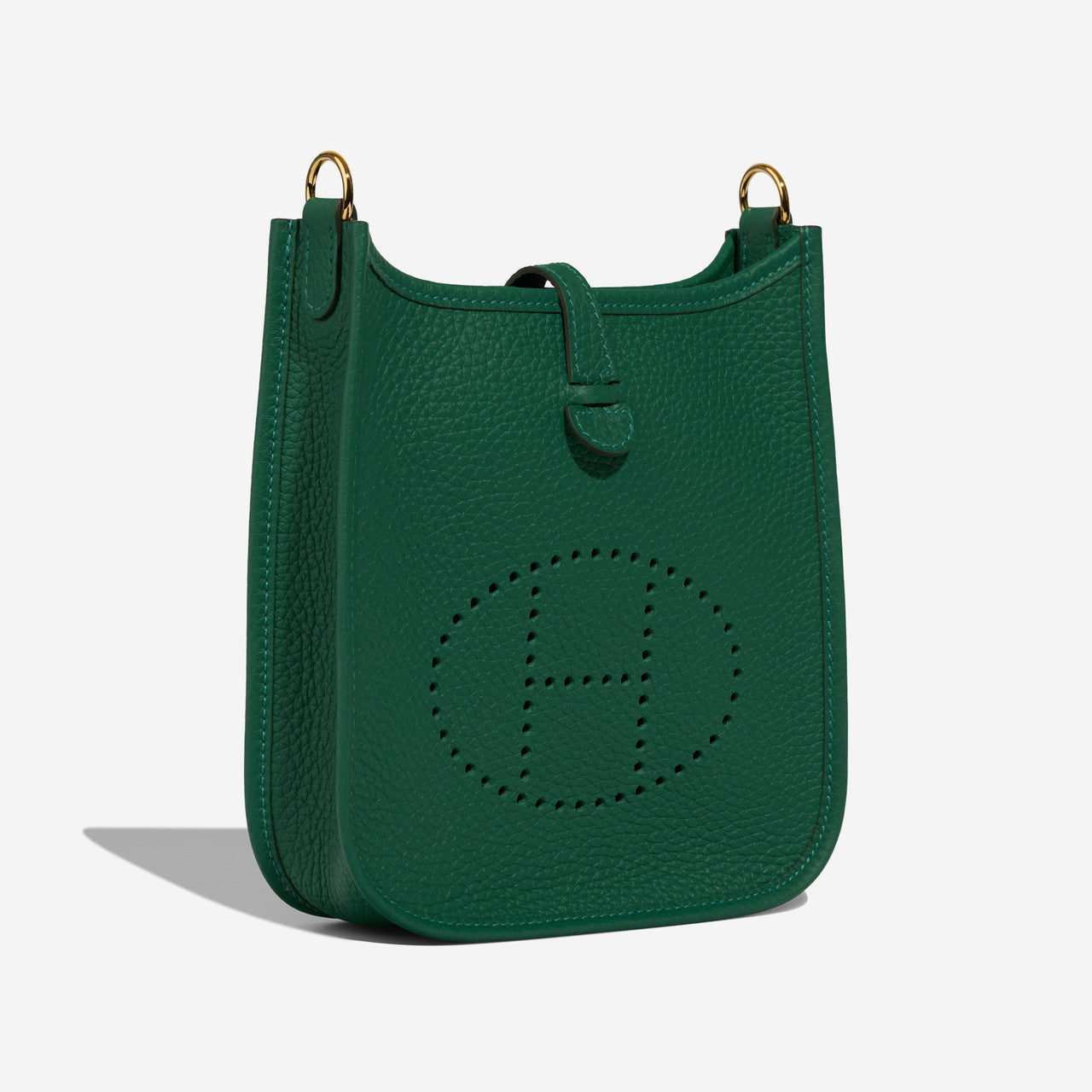 Sac HERMES Evelyne en Cuir Vert - 102869