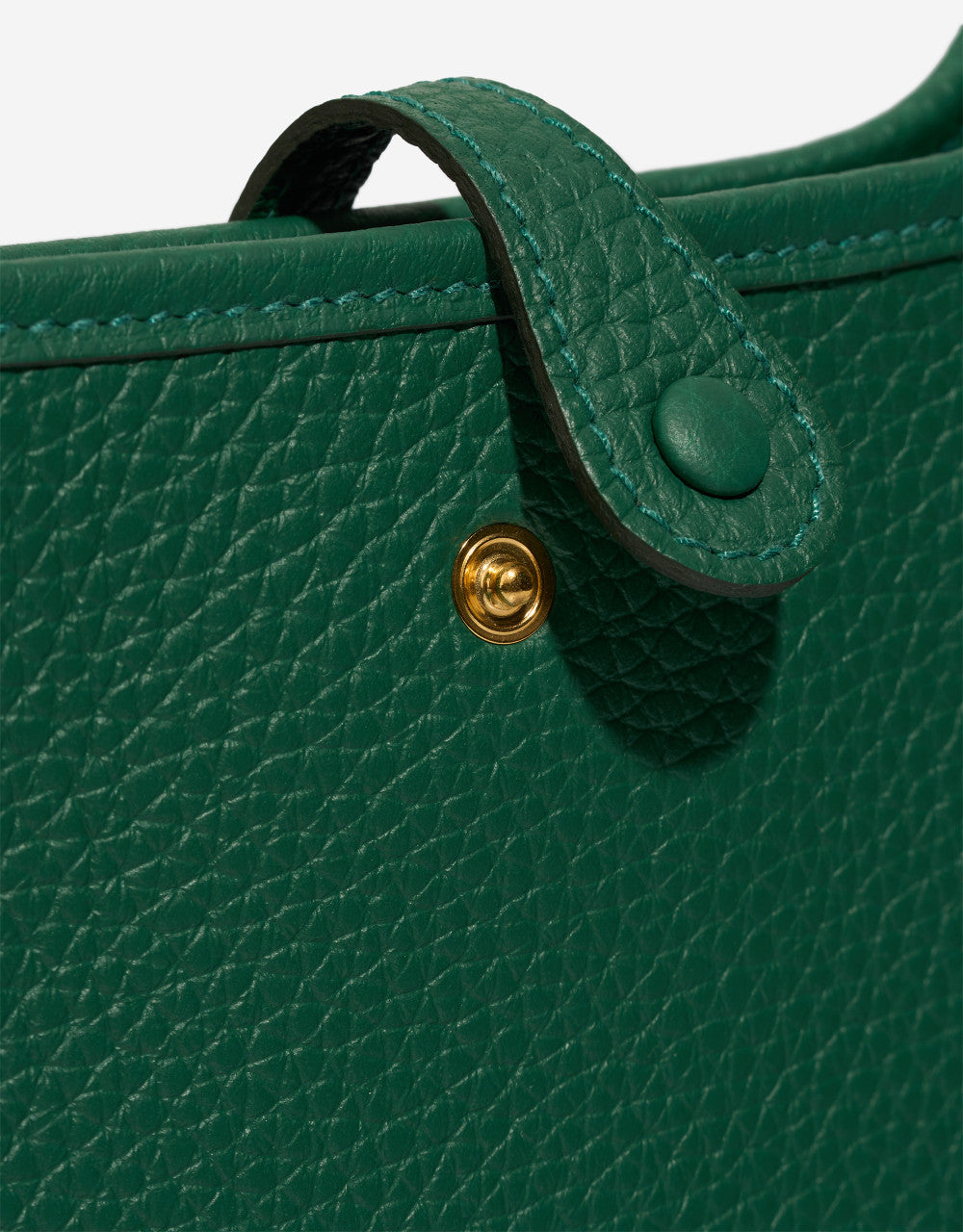 Sac HERMES Evelyne en Cuir Vert - 102869