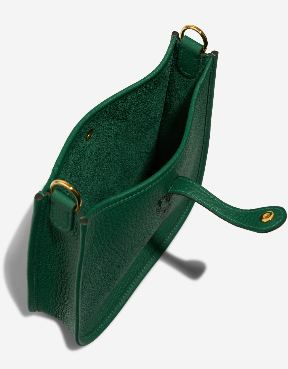 Sac HERMES Evelyne en Cuir Vert - 102869