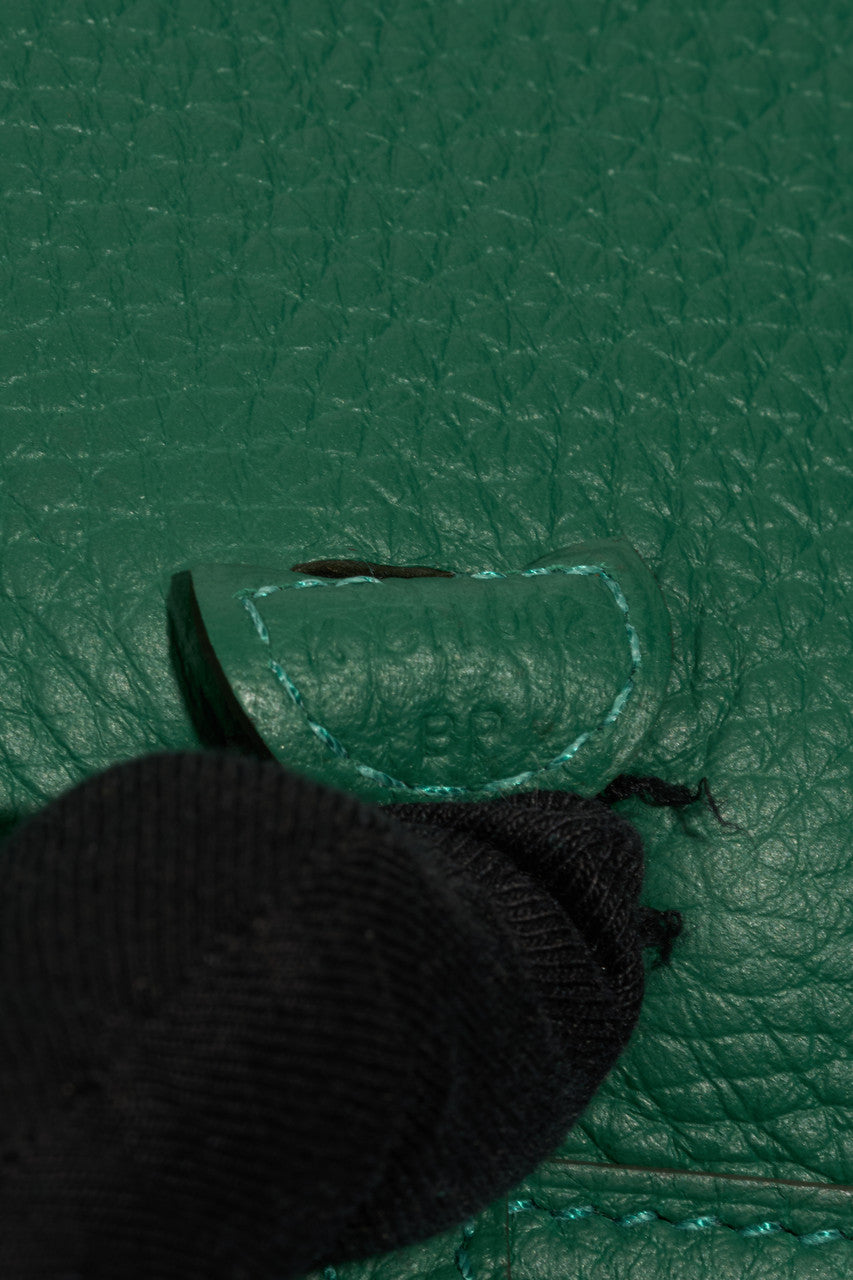 Sac HERMES Evelyne en Cuir Vert - 102869
