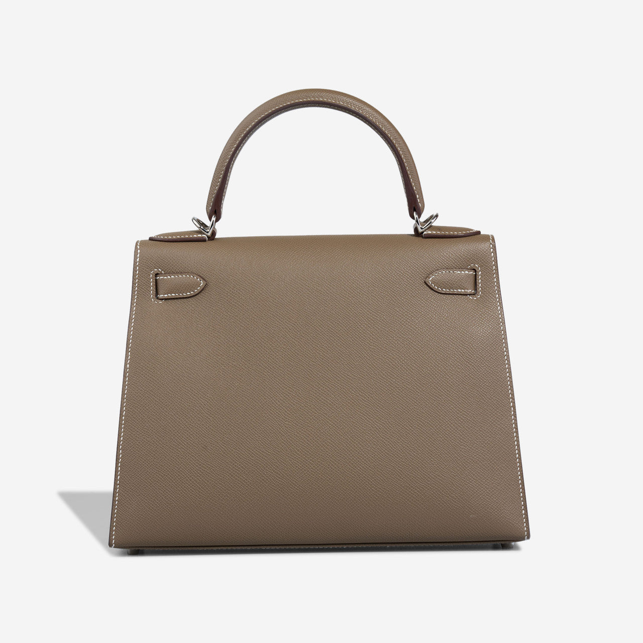 Sac HERMES Kelly 28 en Cuir Gris - 102884
