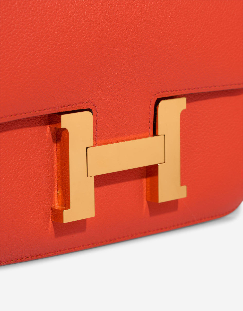Sac HERMES Constance en Cuir Rouge - 102885
