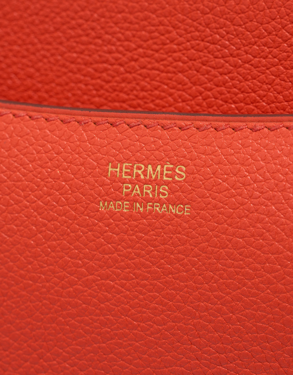 Sac HERMES Constance en Cuir Rouge - 102885