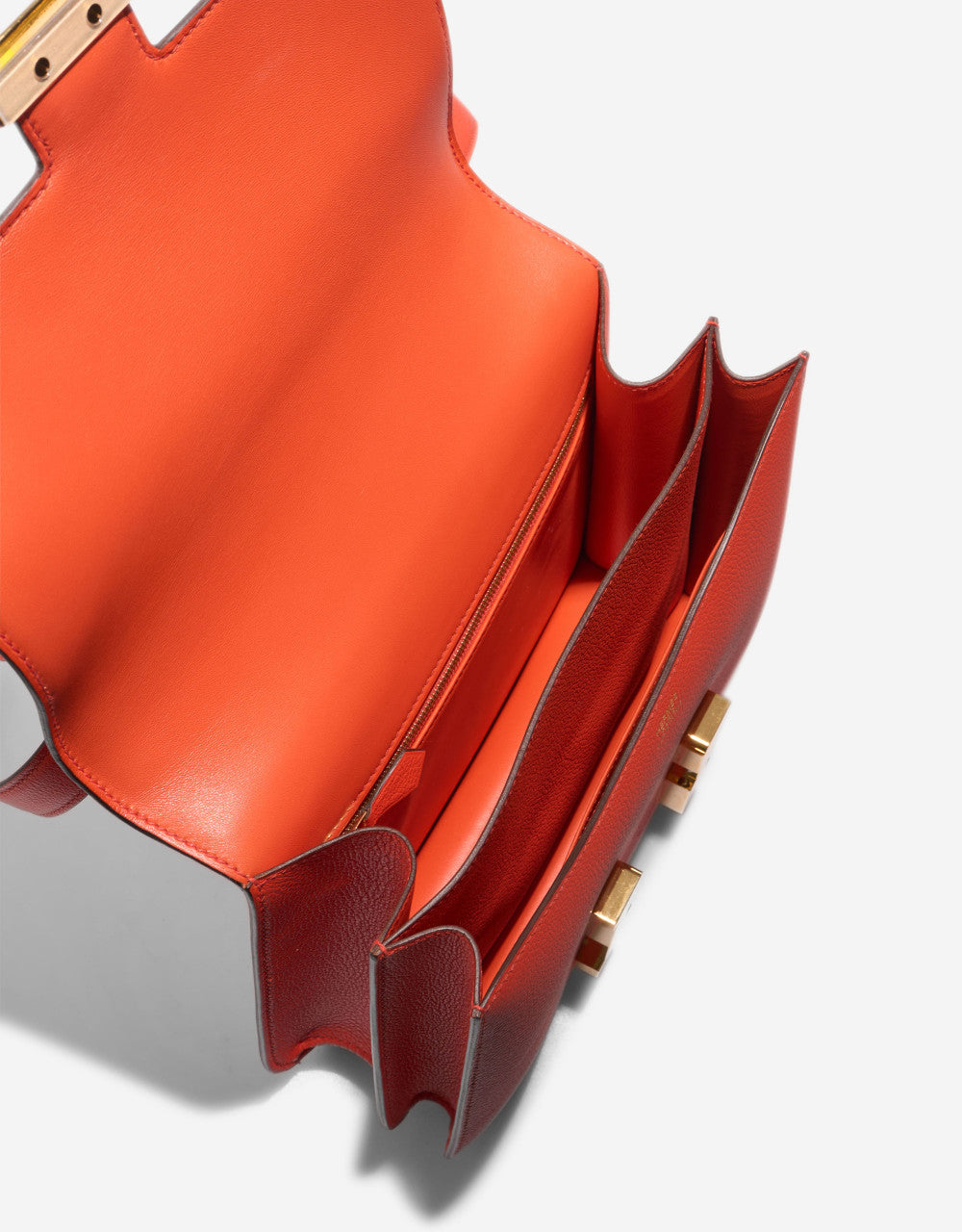 Sac HERMES Constance en Cuir Rouge - 102885
