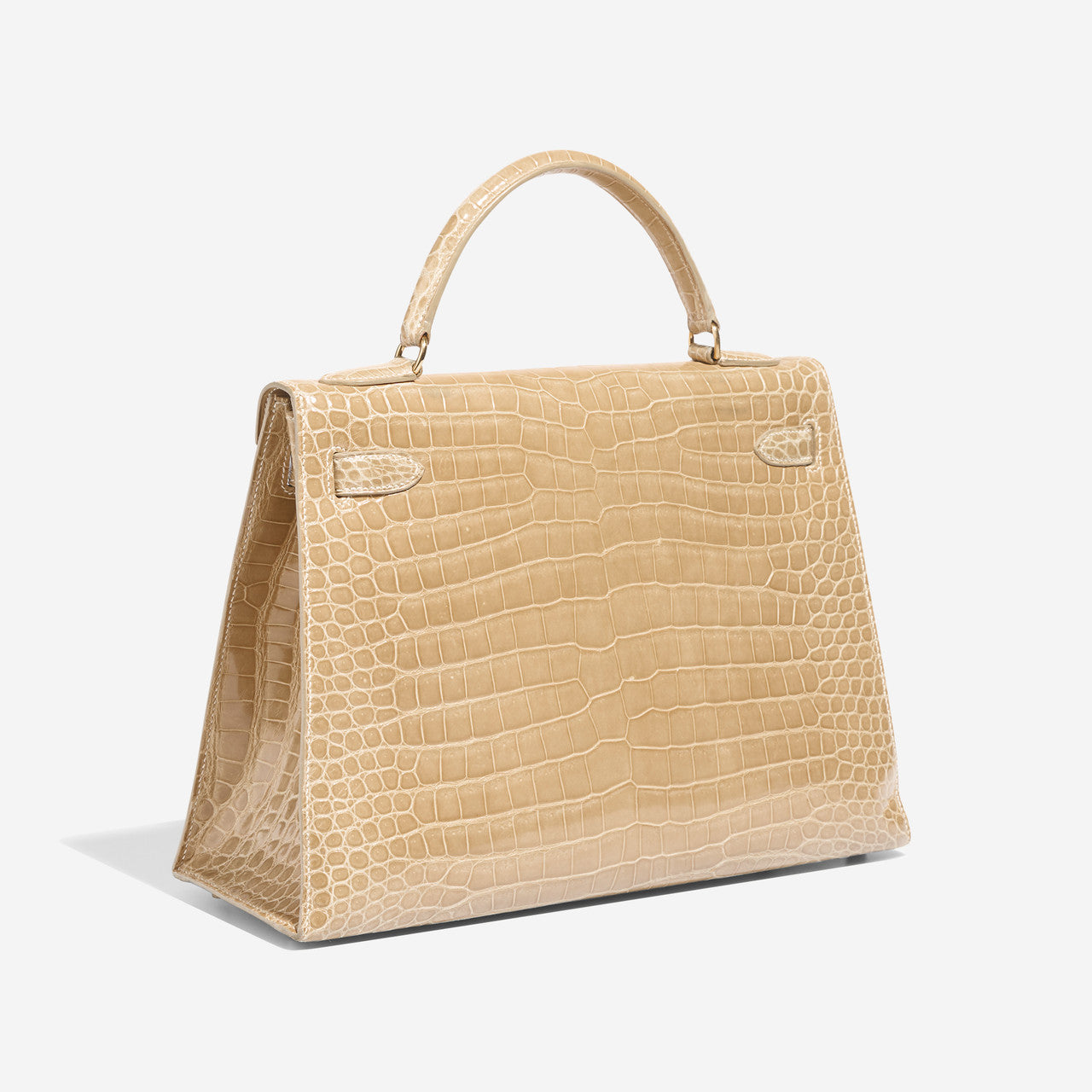 Sac HERMES Kelly 32 en Cuirs exotiques Beige - 102891