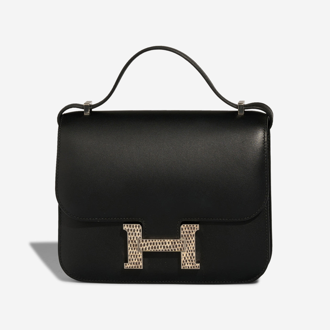 Sac HERMES Constance en Cuirs exotiques Noir - 102889