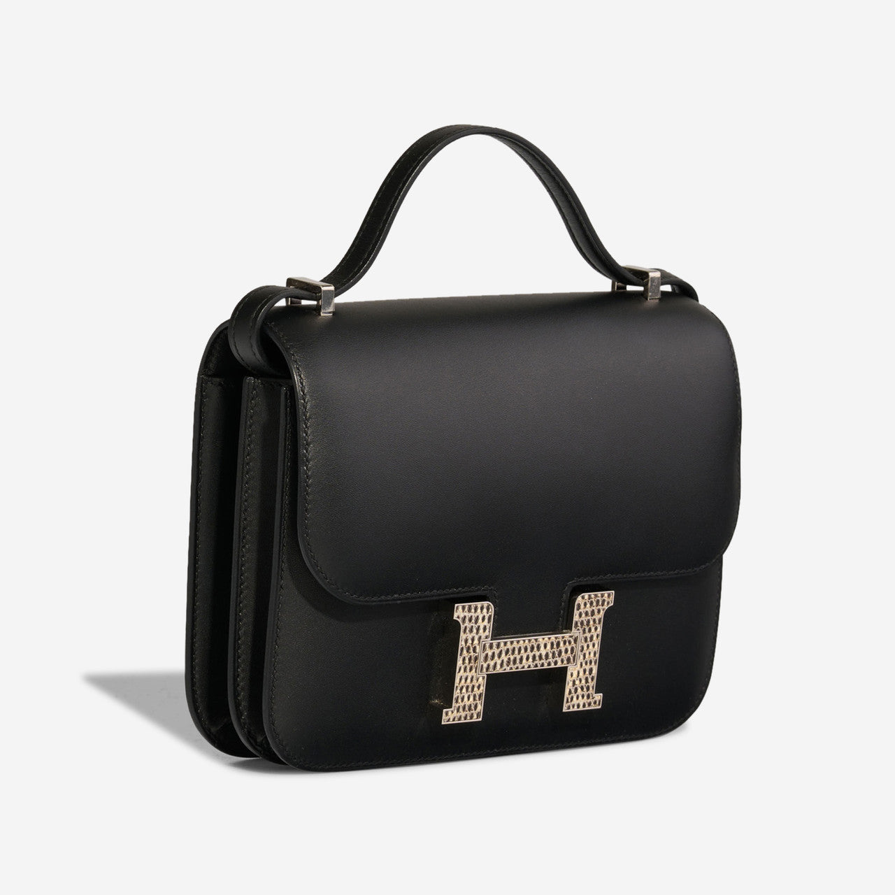 Sac HERMES Constance en Cuirs exotiques Noir - 102889