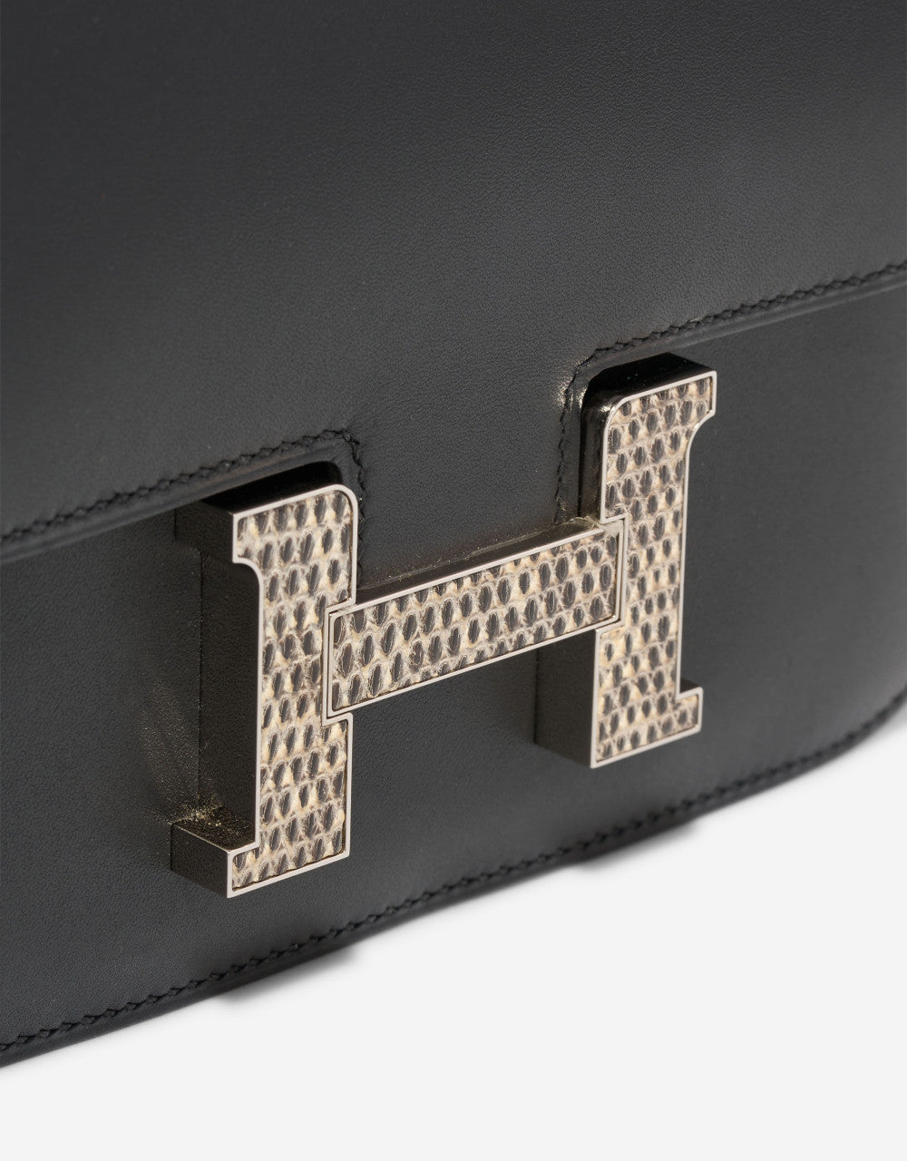Sac HERMES Constance en Cuirs exotiques Noir - 102889