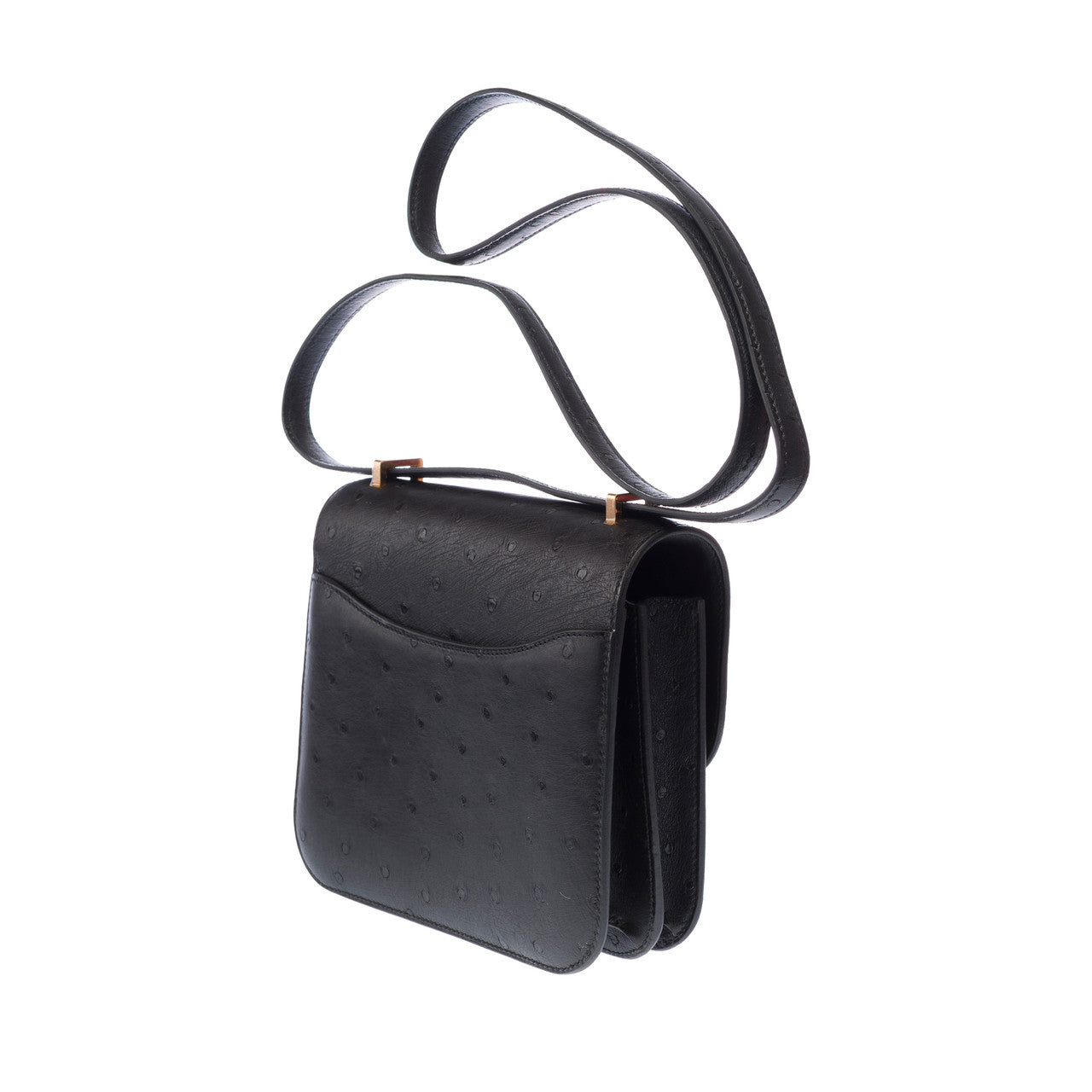 Sac HERMES Constance en Cuirs exotiques Noir - 102911