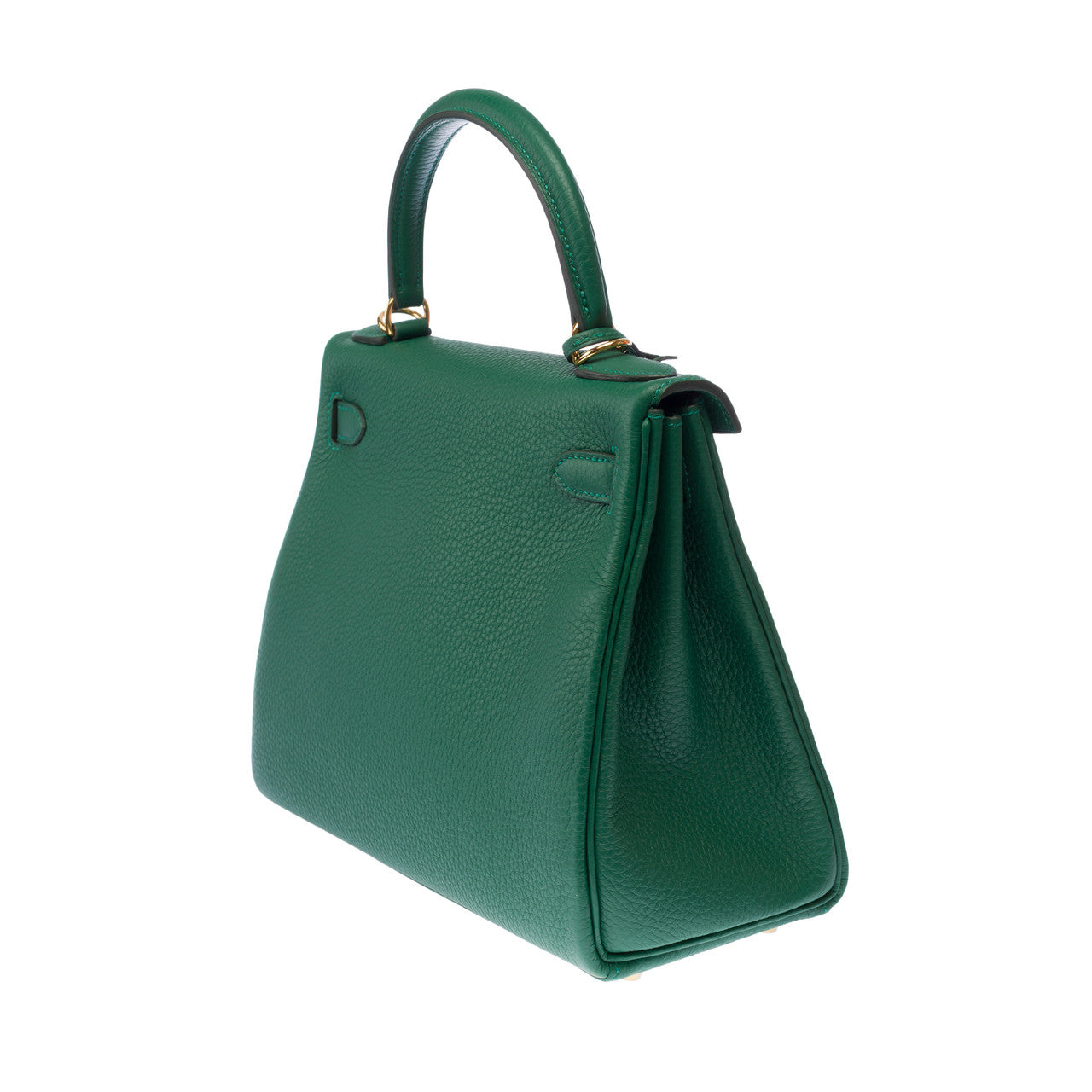 Sac HERMES Kelly 28 en Cuir Vert - 102914