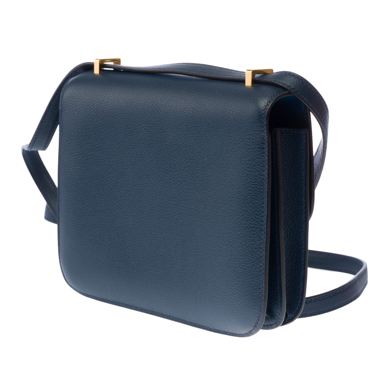 Sac HERMES Constance en Cuir Bleu - 102895