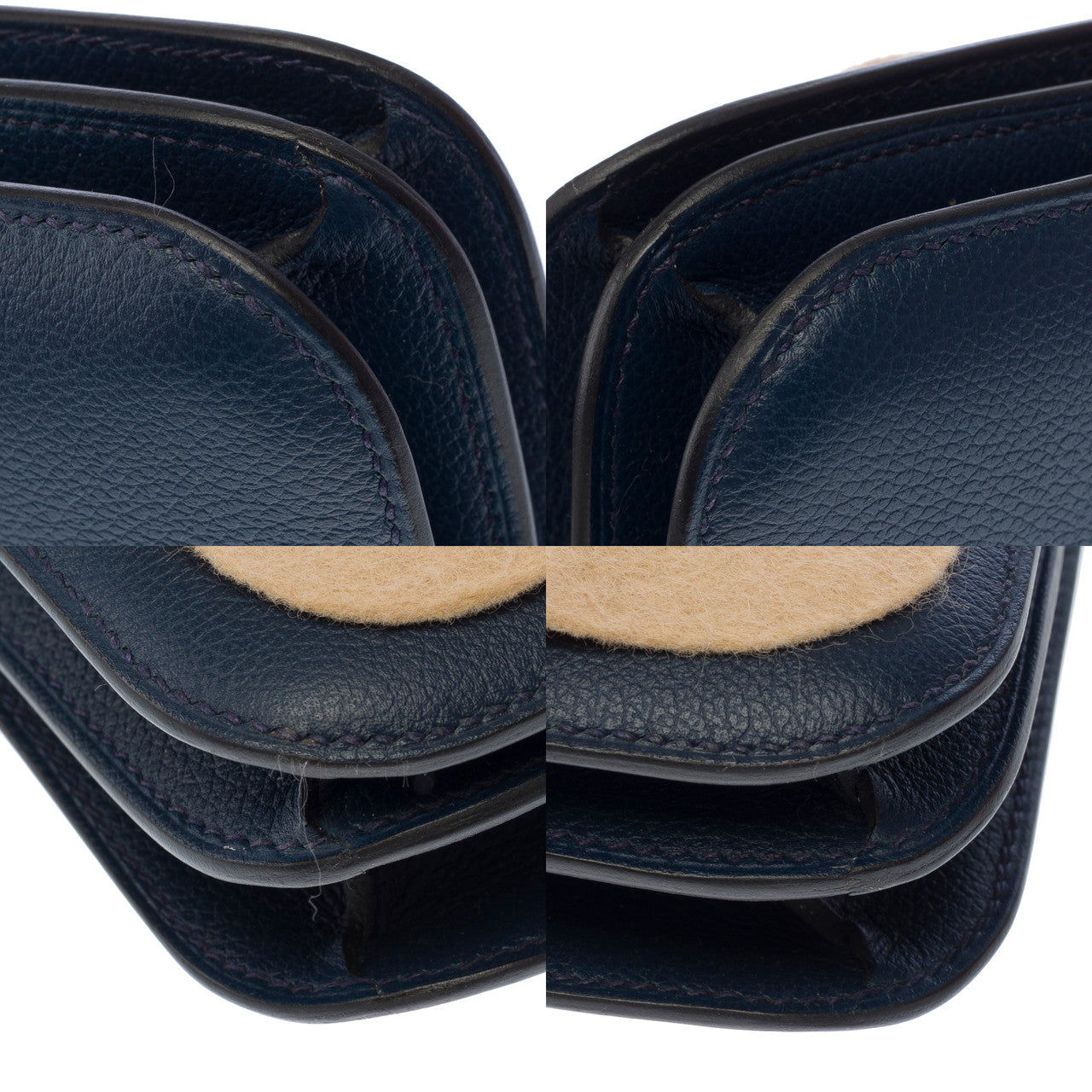 Sac HERMES Constance en Cuir Bleu - 102895