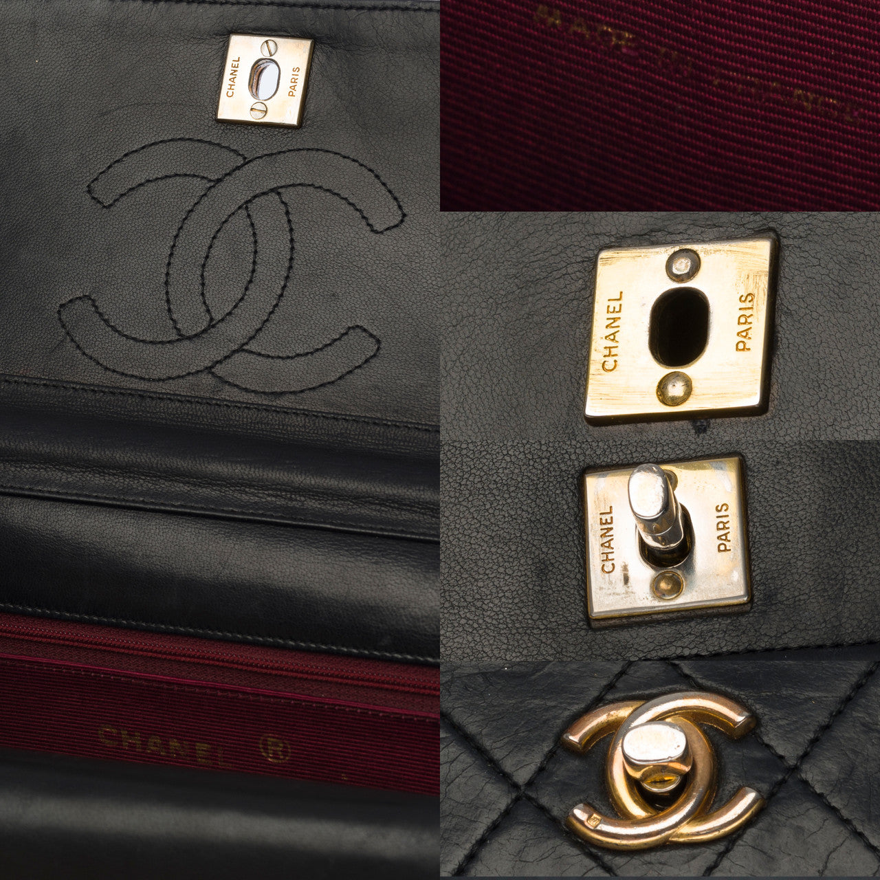 Sac CHANEL Timeless/Classique en Cuir Noir - 121231014