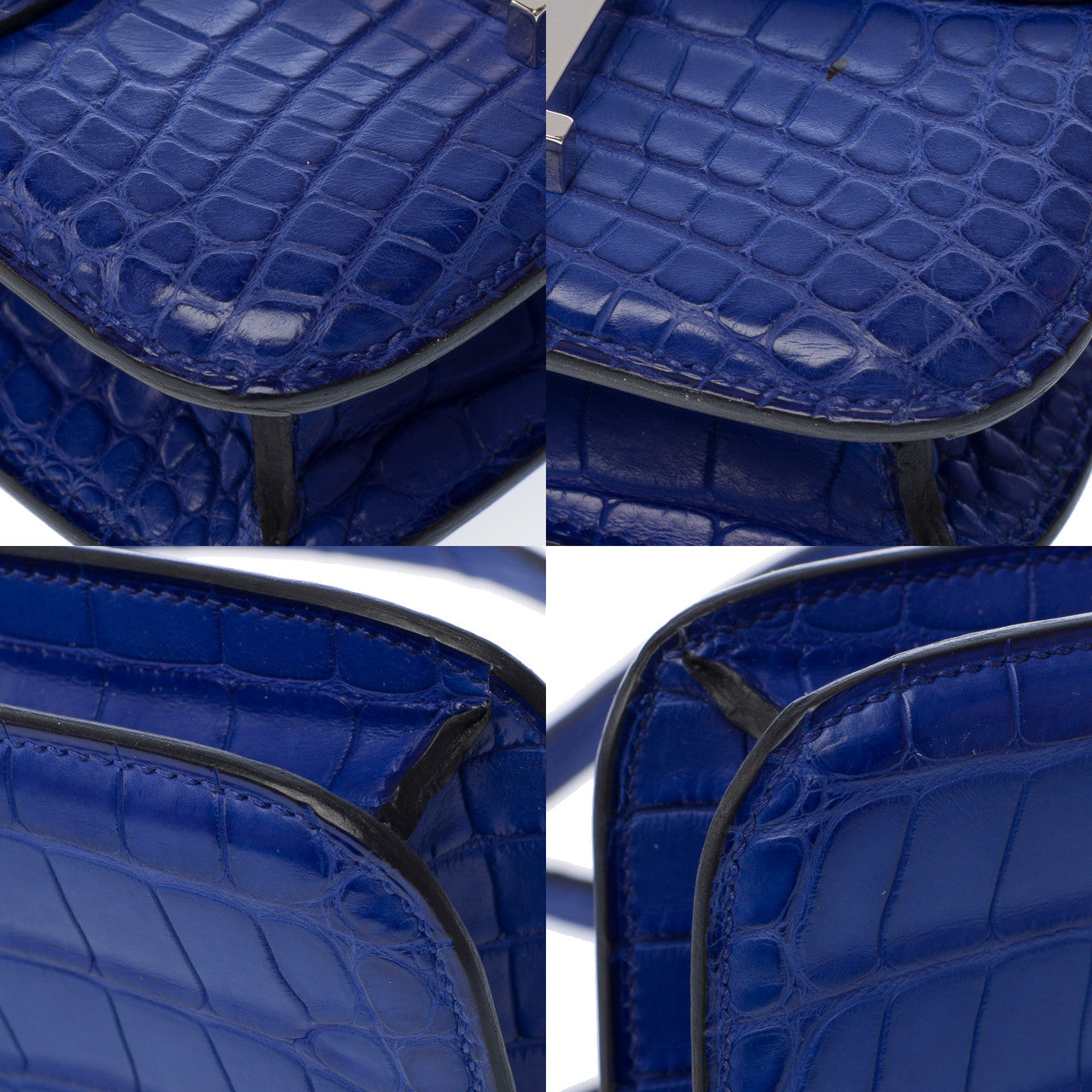 Sac HERMES Constance en Cuirs exotiques Bleu - 102919