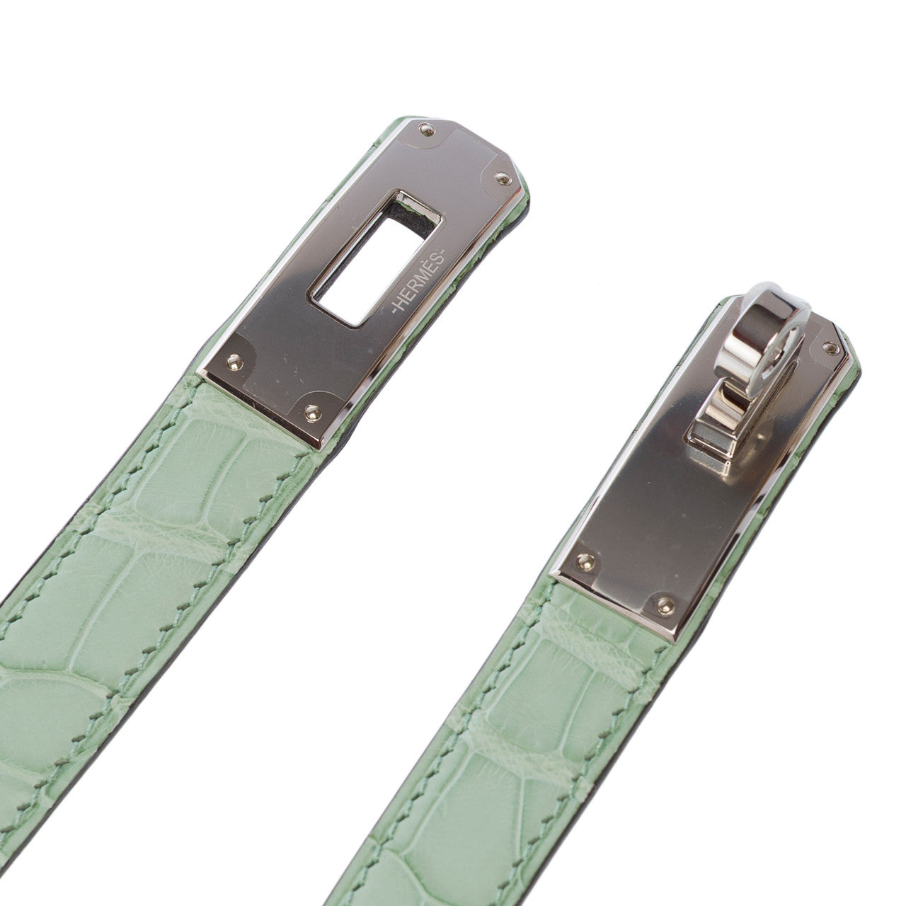 Accessoire HERMES Kelly en Cuirs exotiques Vert - 102920