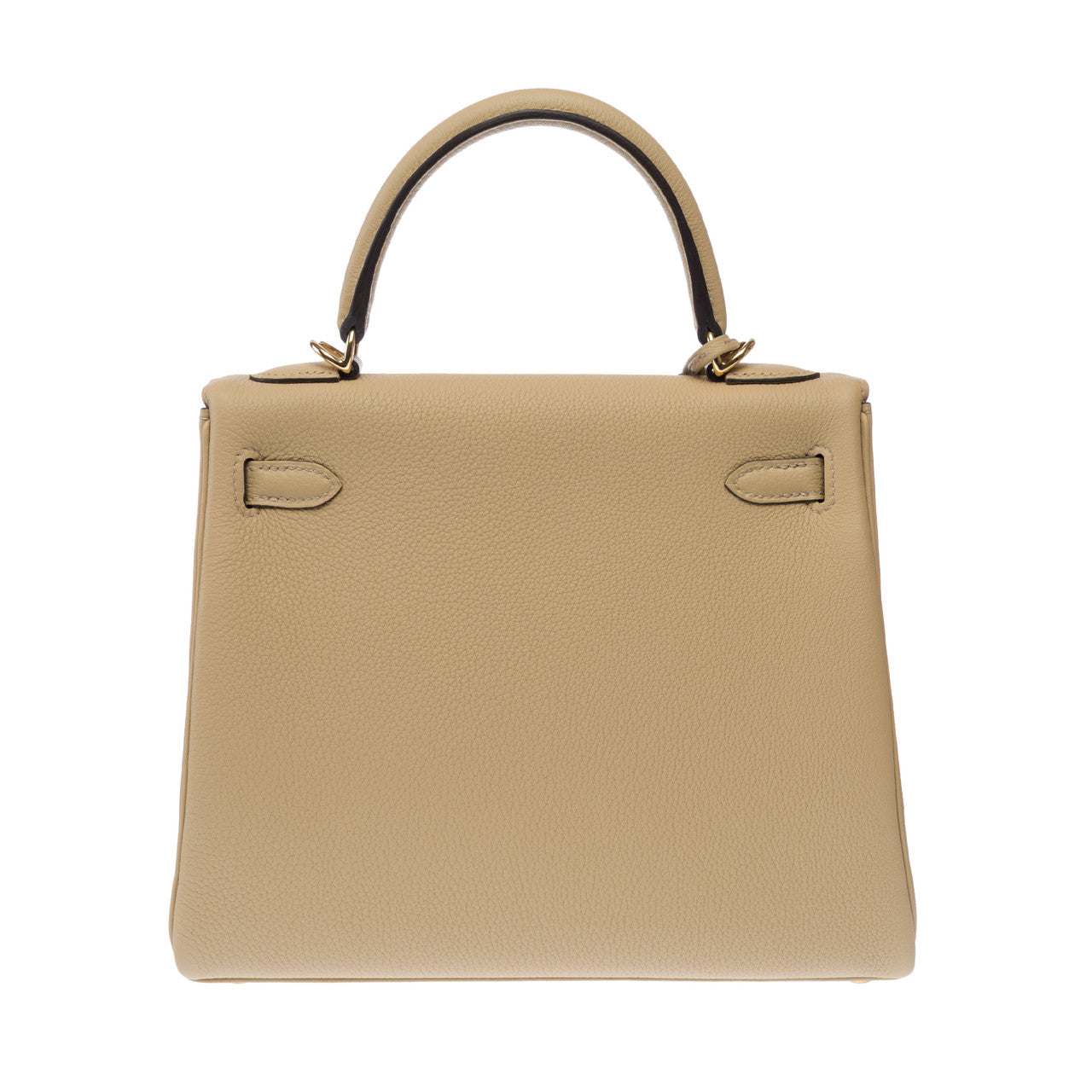 Sac HERMES Kelly 25 en Cuir Beige - 102942