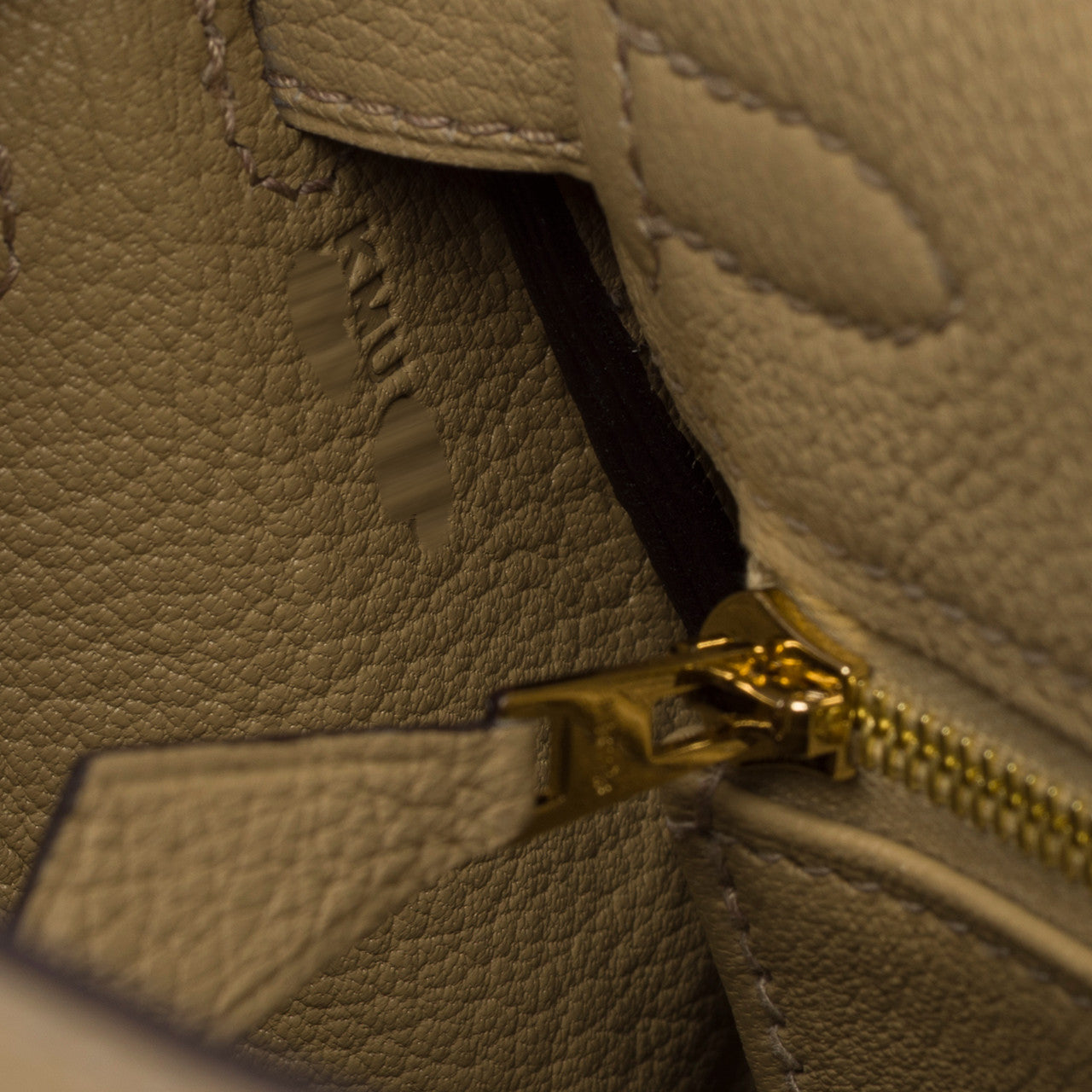Sac HERMES Kelly 25 en Cuir Beige - 102942